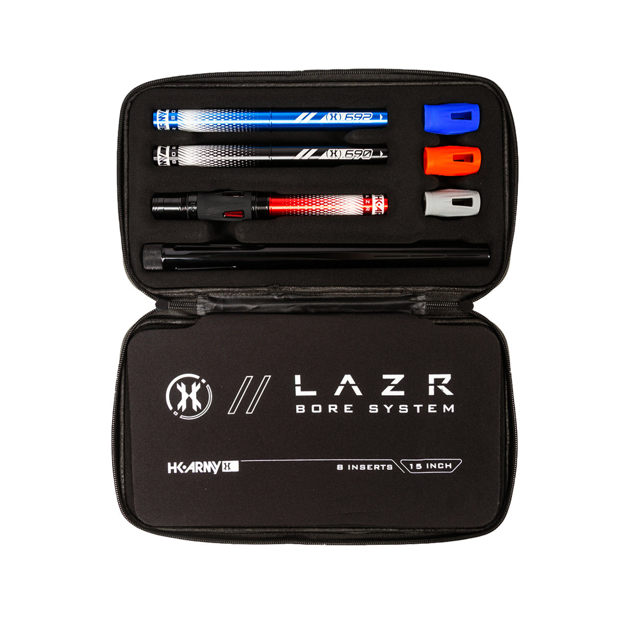 LAZR Barrel Kit - Polish Black - Colored Inserts - Cocker Threads - Image 2