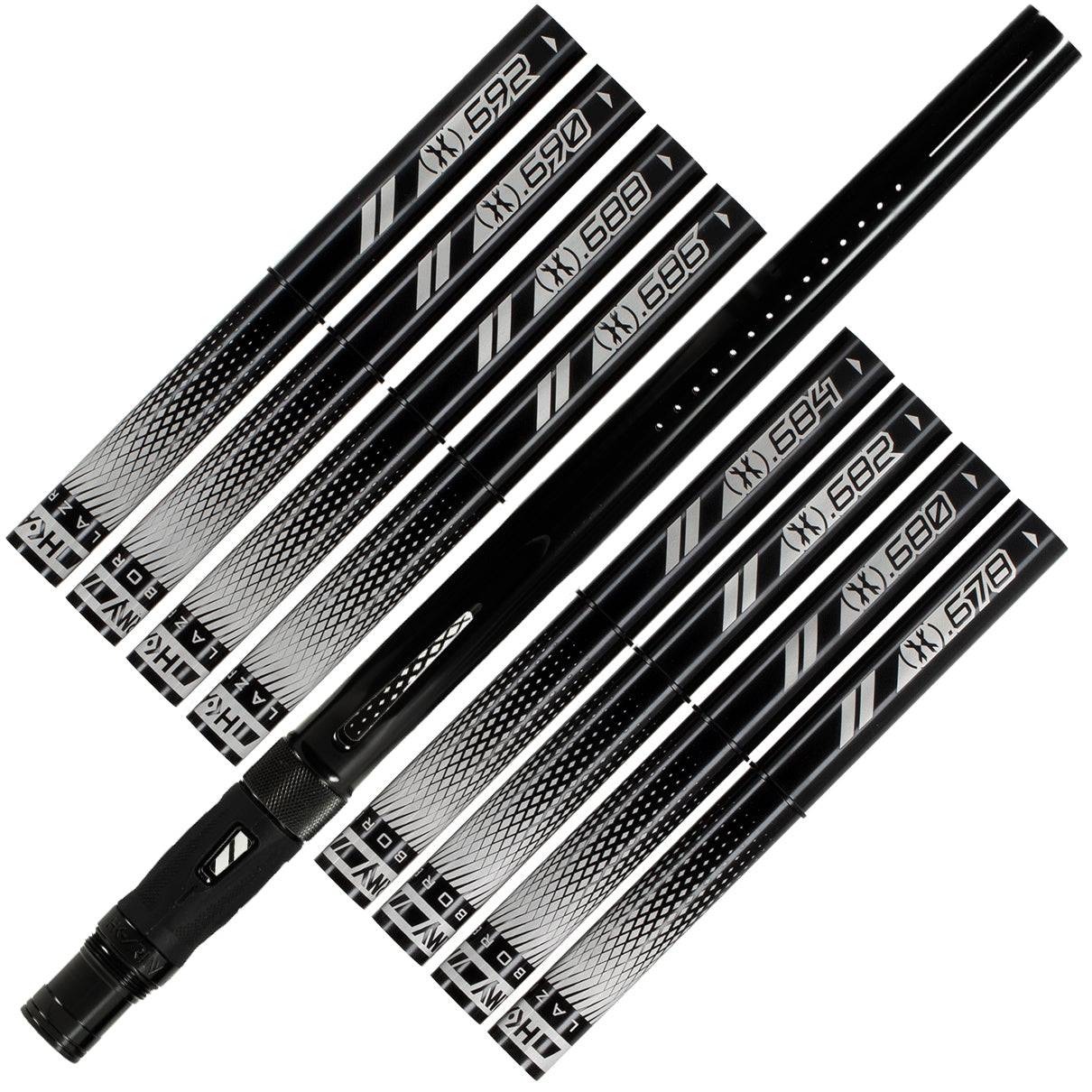 LAZR Barrel Kit - Polish Black - Black Inserts - Cocker Threads
