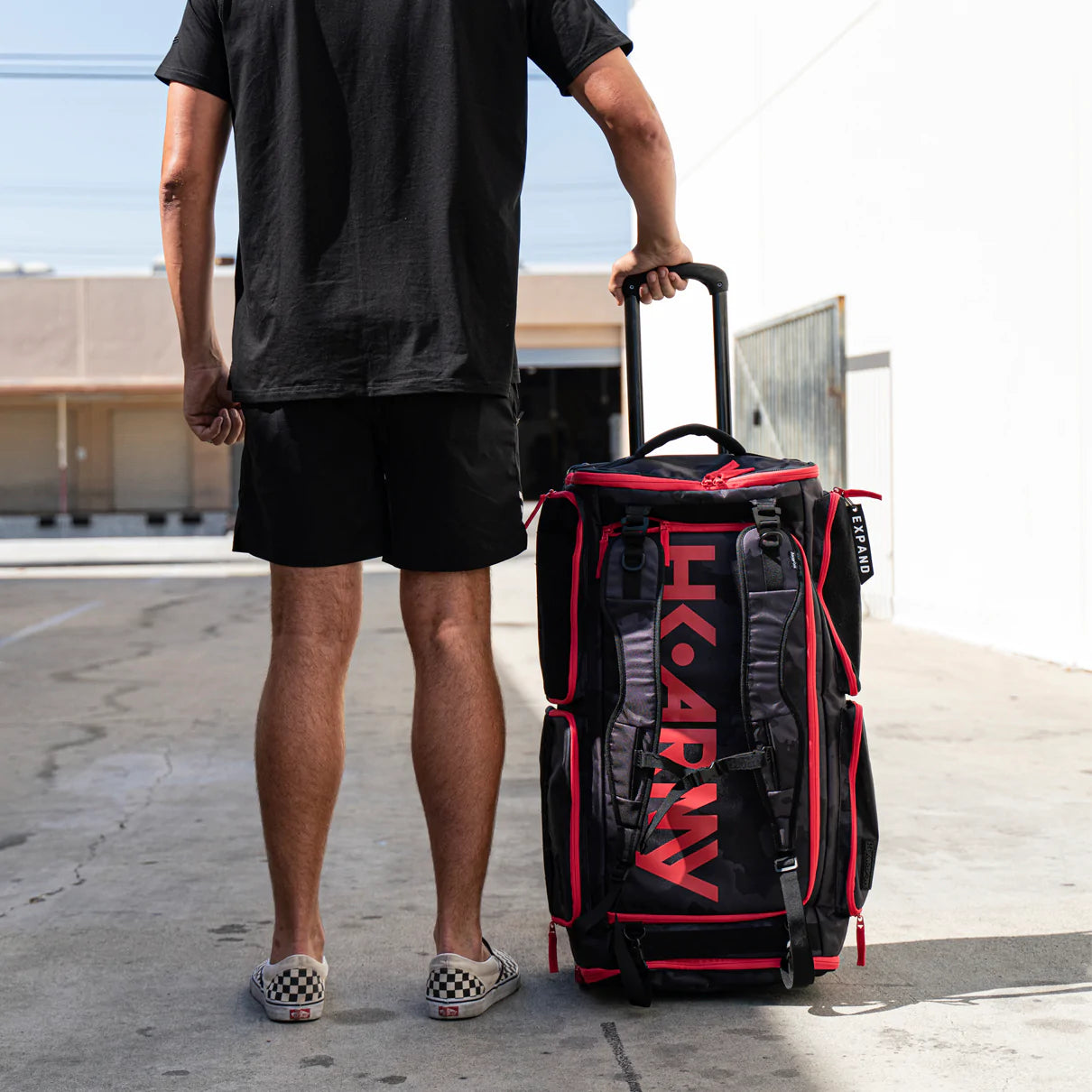 Expand 75L - Roller Gear Bag - Shroud Red | Paintball Gear Bag | Hk Army - Image 3