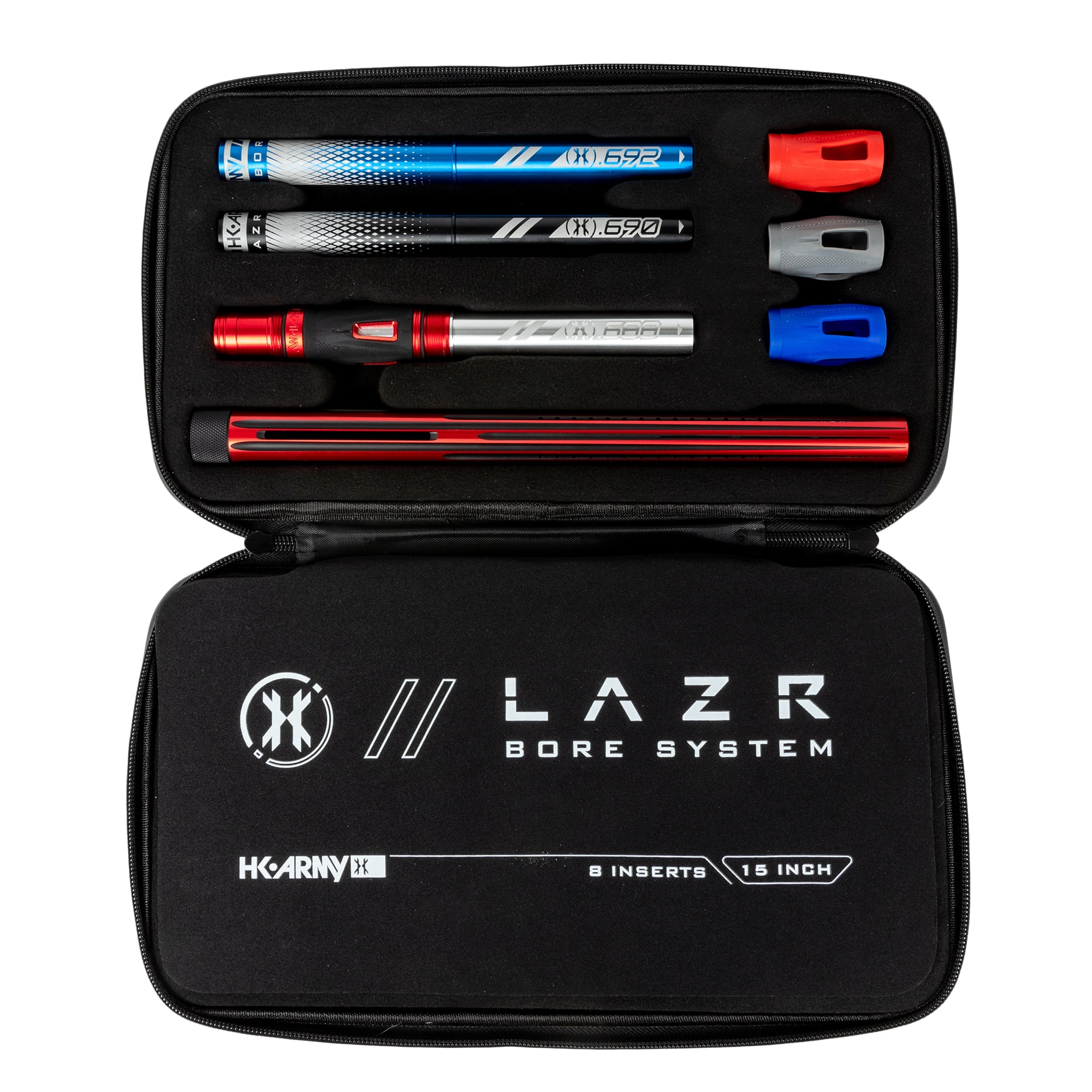 LAZR Elite Nova Barrel Kit - 15' Red/Black - Colored Inserts - Cocker Threads - Image 5
