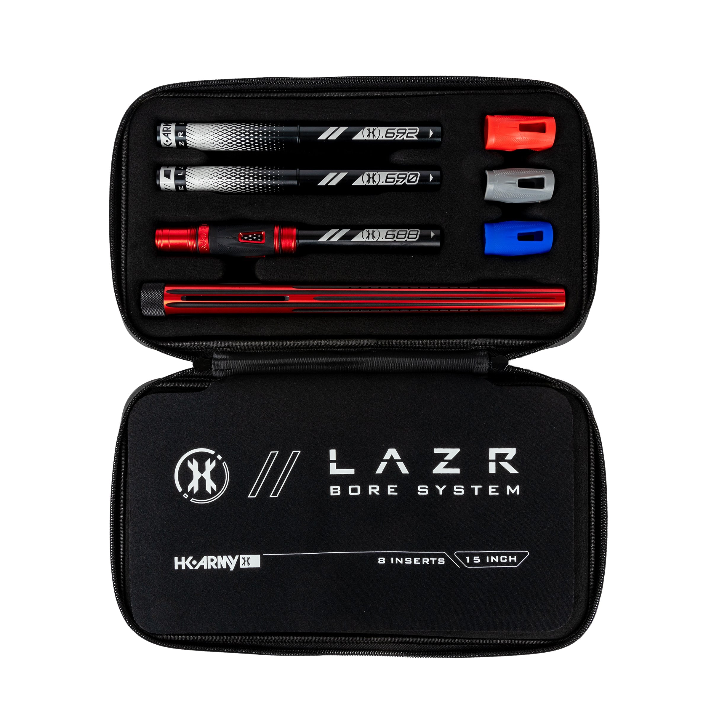 LAZR Elite Nova Barrel Kit - 15' Red/Black - Black Inserts - Cocker Threads - Image 5