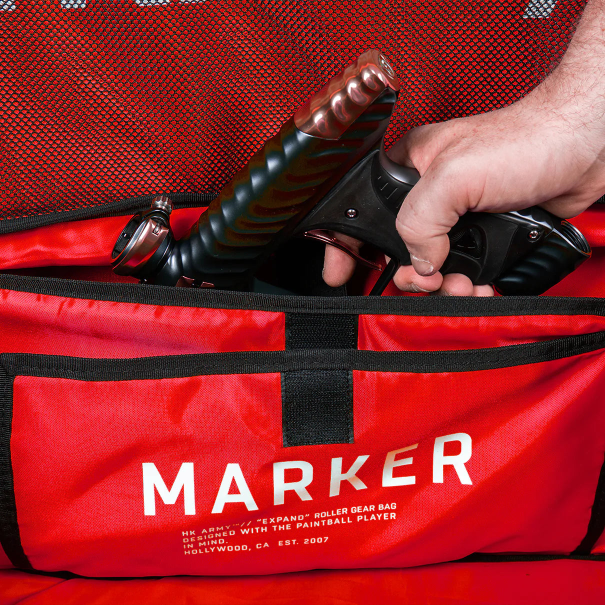 Expand 75L - Roller Gear Bag - Shroud Red | Paintball Gear Bag | Hk Army - Image 4