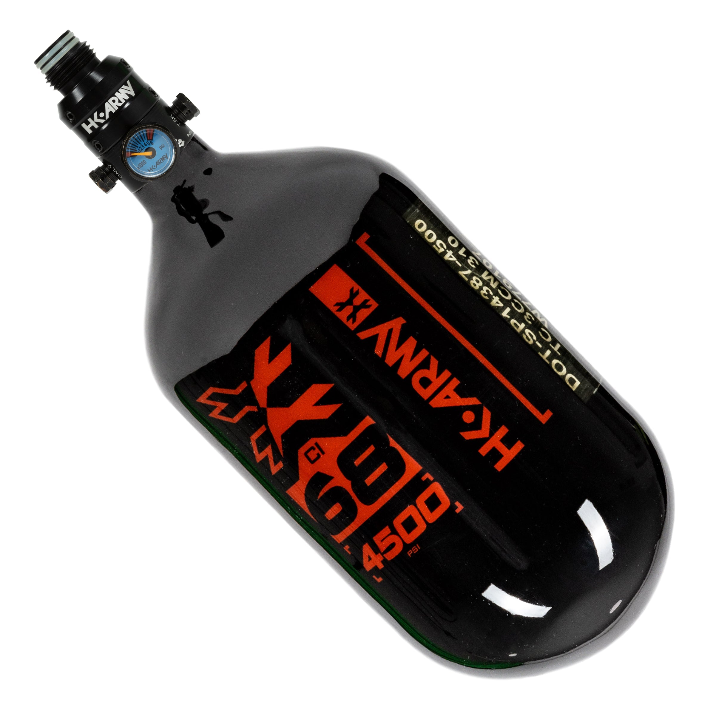 Rush - 68ci / 4500psi 'EXTRA LITE' PRO REG Air System - Black/Red - Image 4