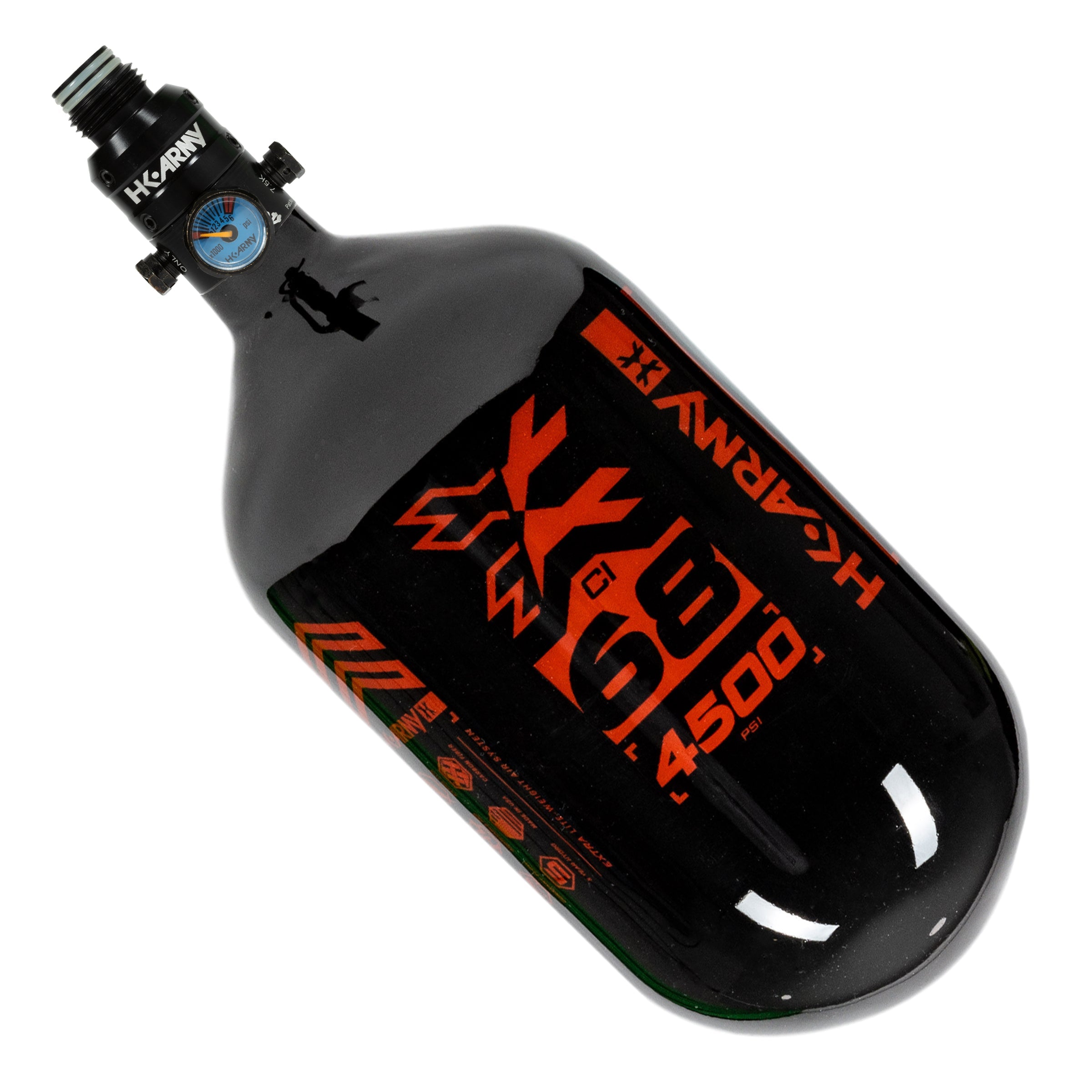 Rush - 68ci / 4500psi 'EXTRA LITE' PRO REG Air System - Black/Red