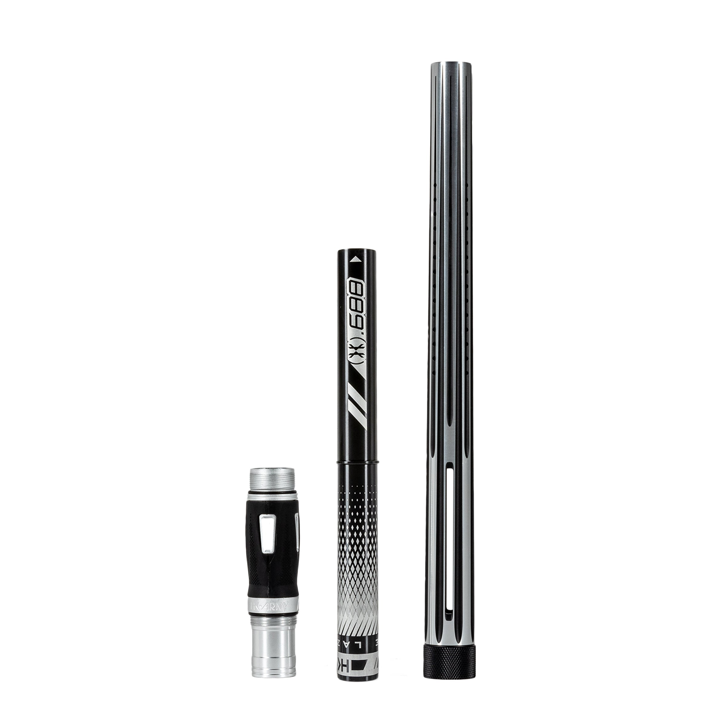 LAZR Elite Nova Barrel Kit - 15' Silver/Black - Black Inserts - Cocker Threads - Image 7