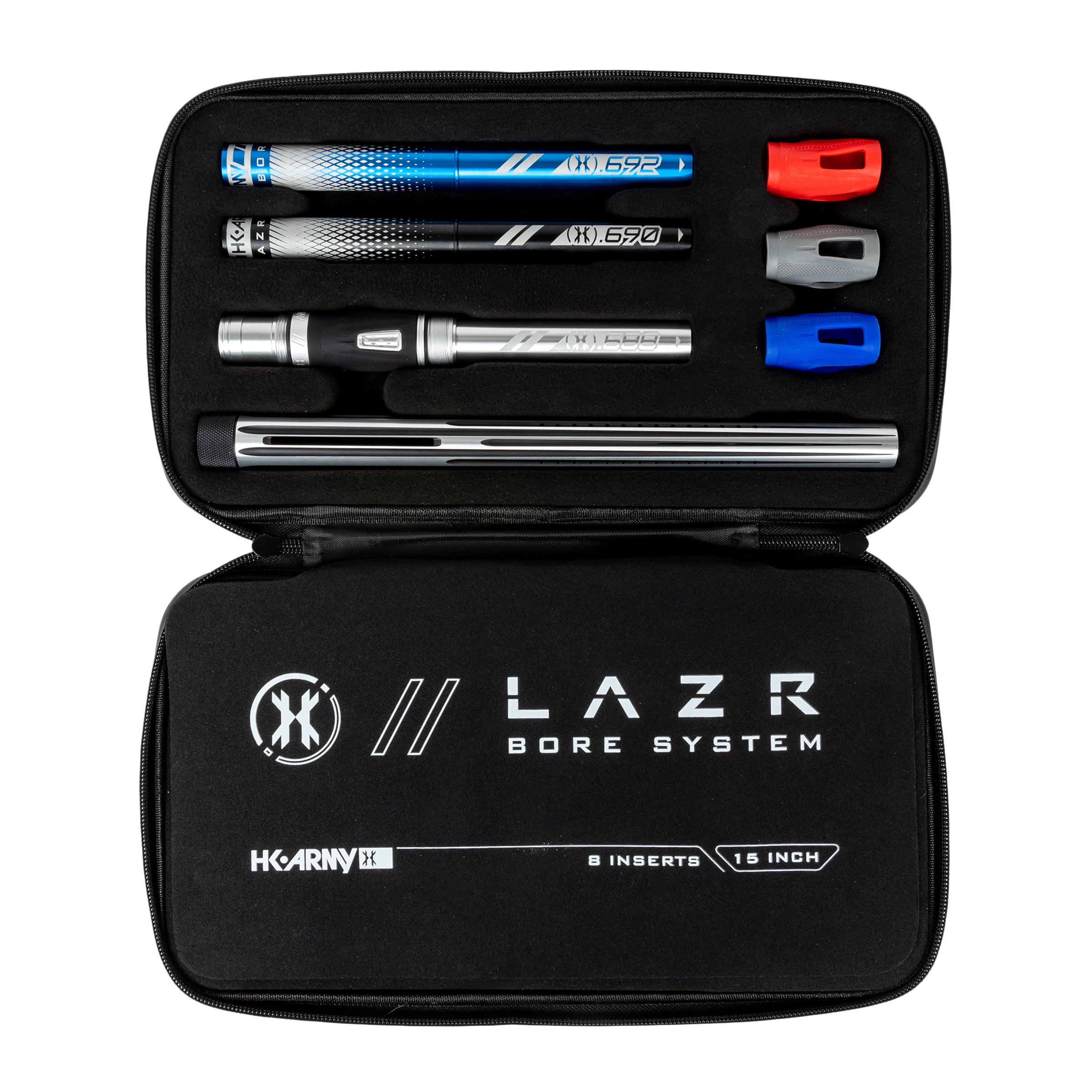 LAZR Elite Nova Barrel Kit - 15' Silver/Black - Colored Inserts - Cocker Threads - Image 5