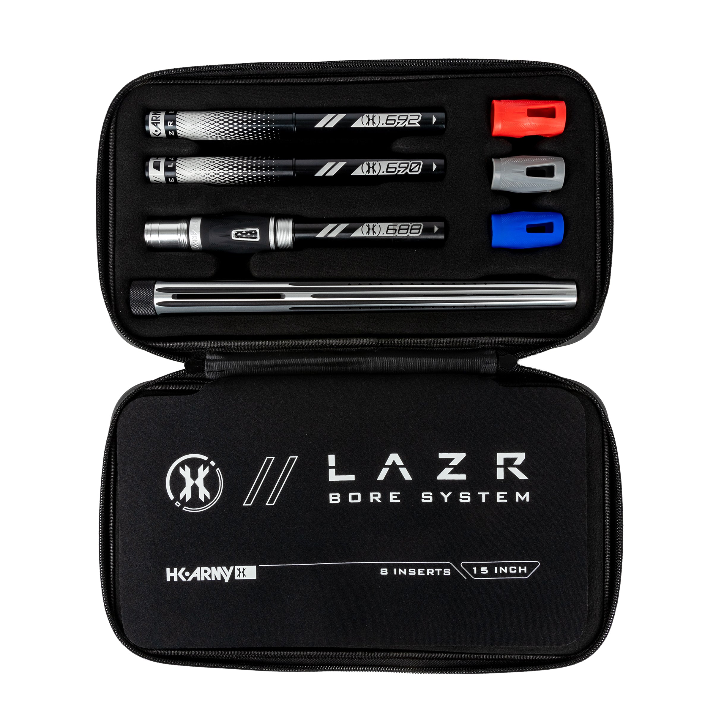 LAZR Elite Nova Barrel Kit - 15' Silver/Black - Black Inserts - Cocker Threads - Image 5