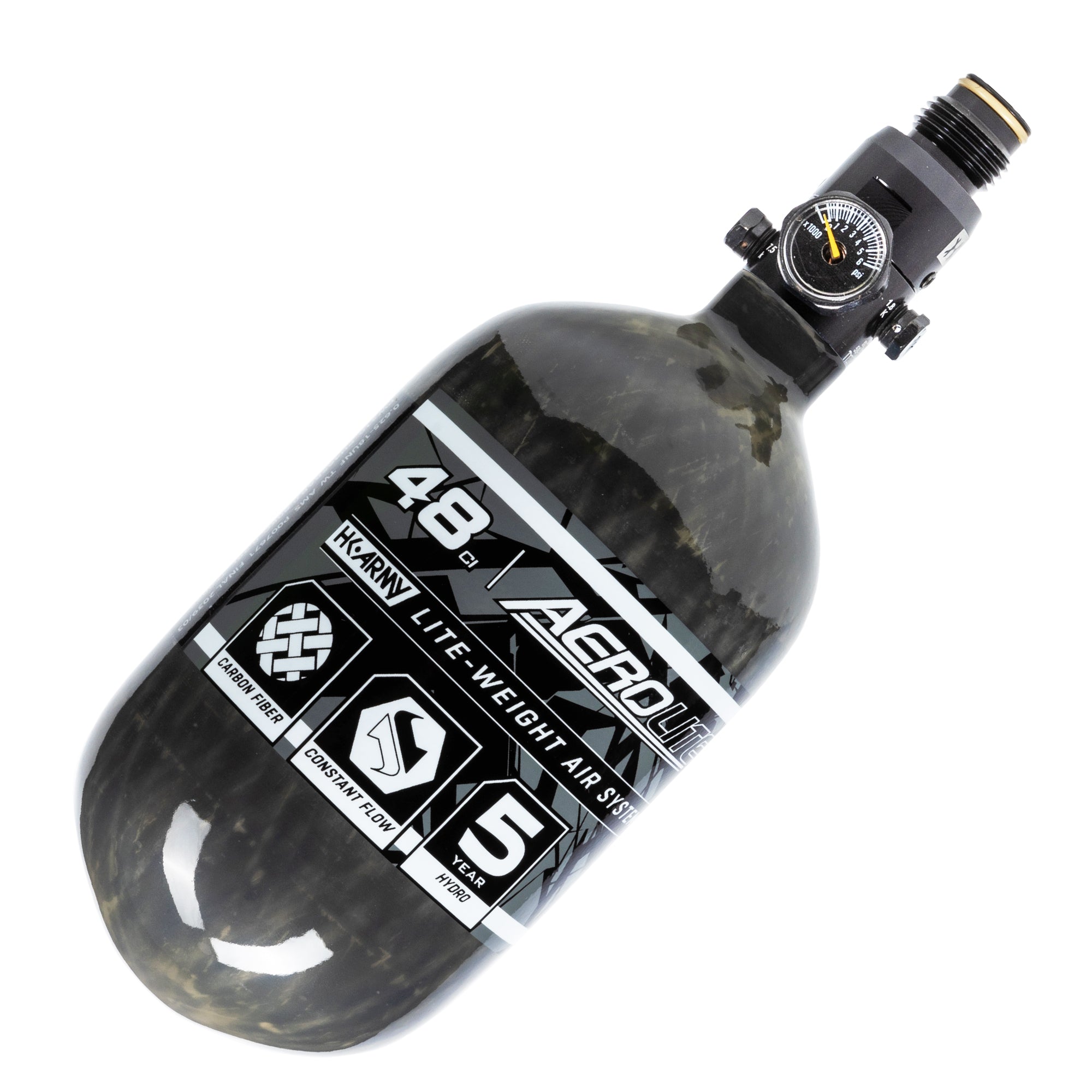 AeroLite Carbon Fiber Tank - 48ci / 4500psi - Smoke