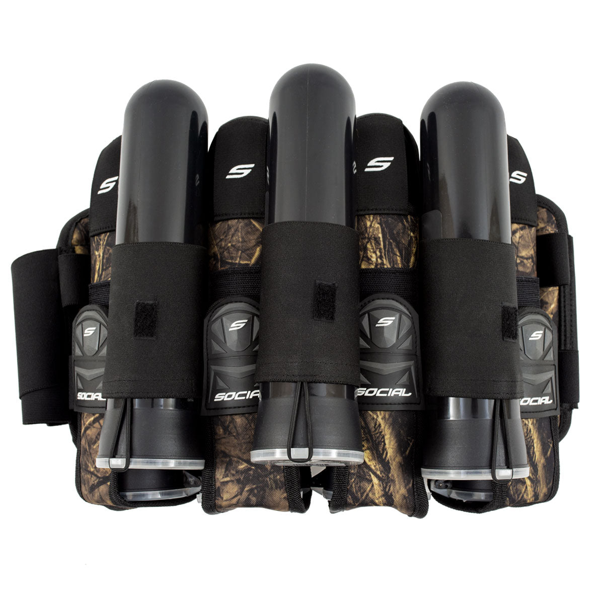 Grit Pod Pack Harness, 4+7 Hunter Camo | Social Paintball Harness - Image 2
