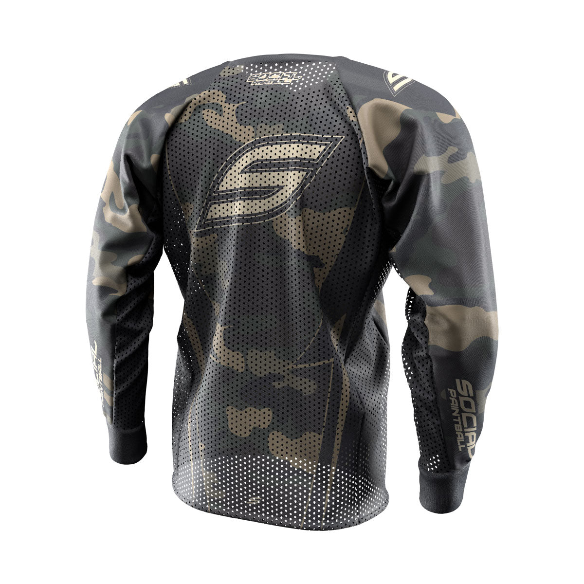 Woodland Camo Smpl Paintball Jersey - Image 2