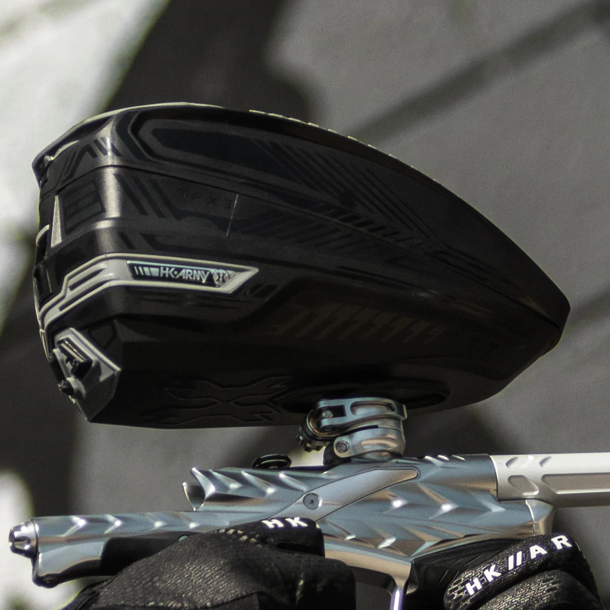 Tfx 3 Loader - Black/Grey | Paintball Loader Or Hopper | Hk Army - Image 2