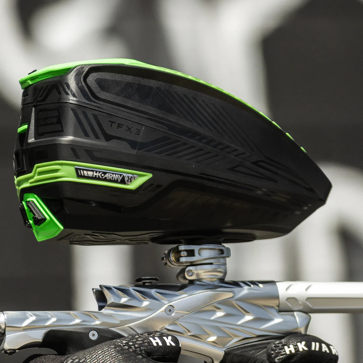 Tfx 3 Loader - Black/Neon Green | Paintball Loader Or Hopper | Hk Army - Image 2