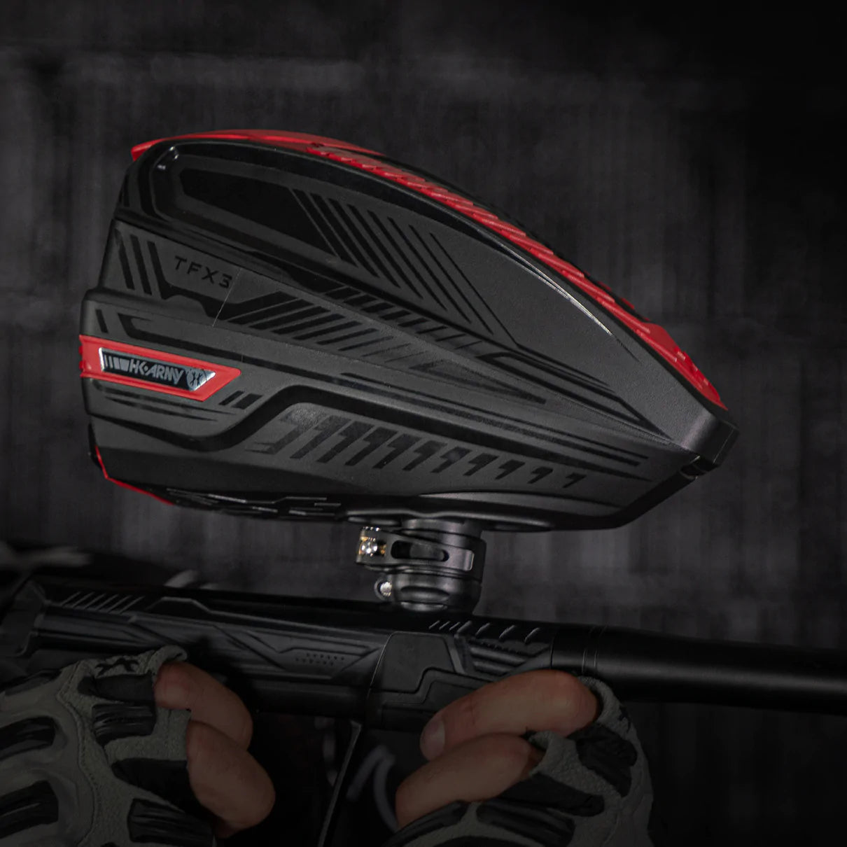 Tfx 3 Loader - Black/Red | Paintball Loader Or Hopper | Hk Army - Image 2
