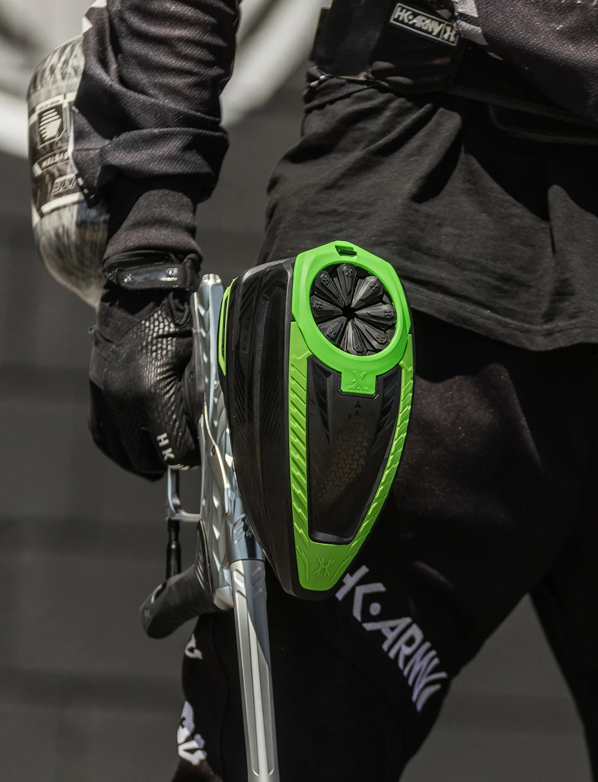 Tfx 3 Loader - Black/Neon Green | Paintball Loader Or Hopper | Hk Army - Image 8
