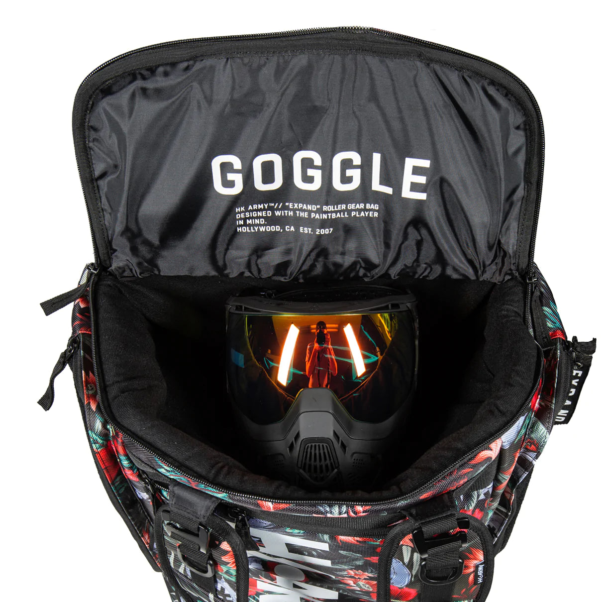 Expand 75L - Roller Gear Bag - Tropical Skull | Paintball Gear Bag | Hk Army - Image 2
