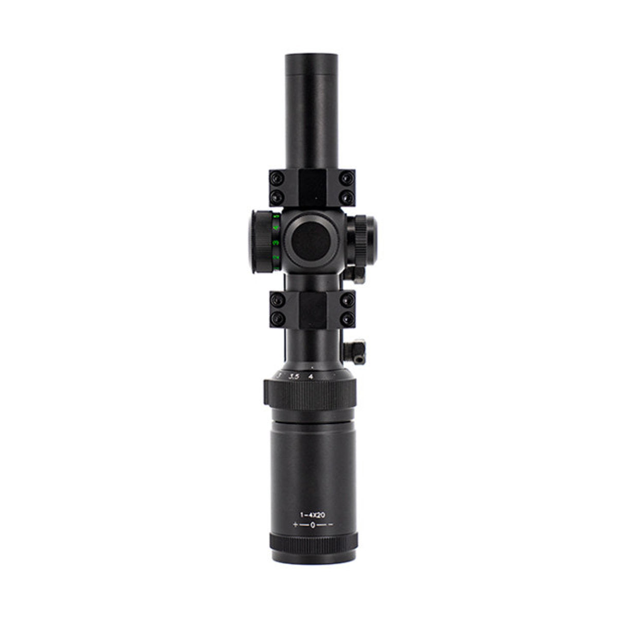 Valken 1-4X20 Mil-Dot Airsoft Rifle Scope W/ Mount - Image 4
