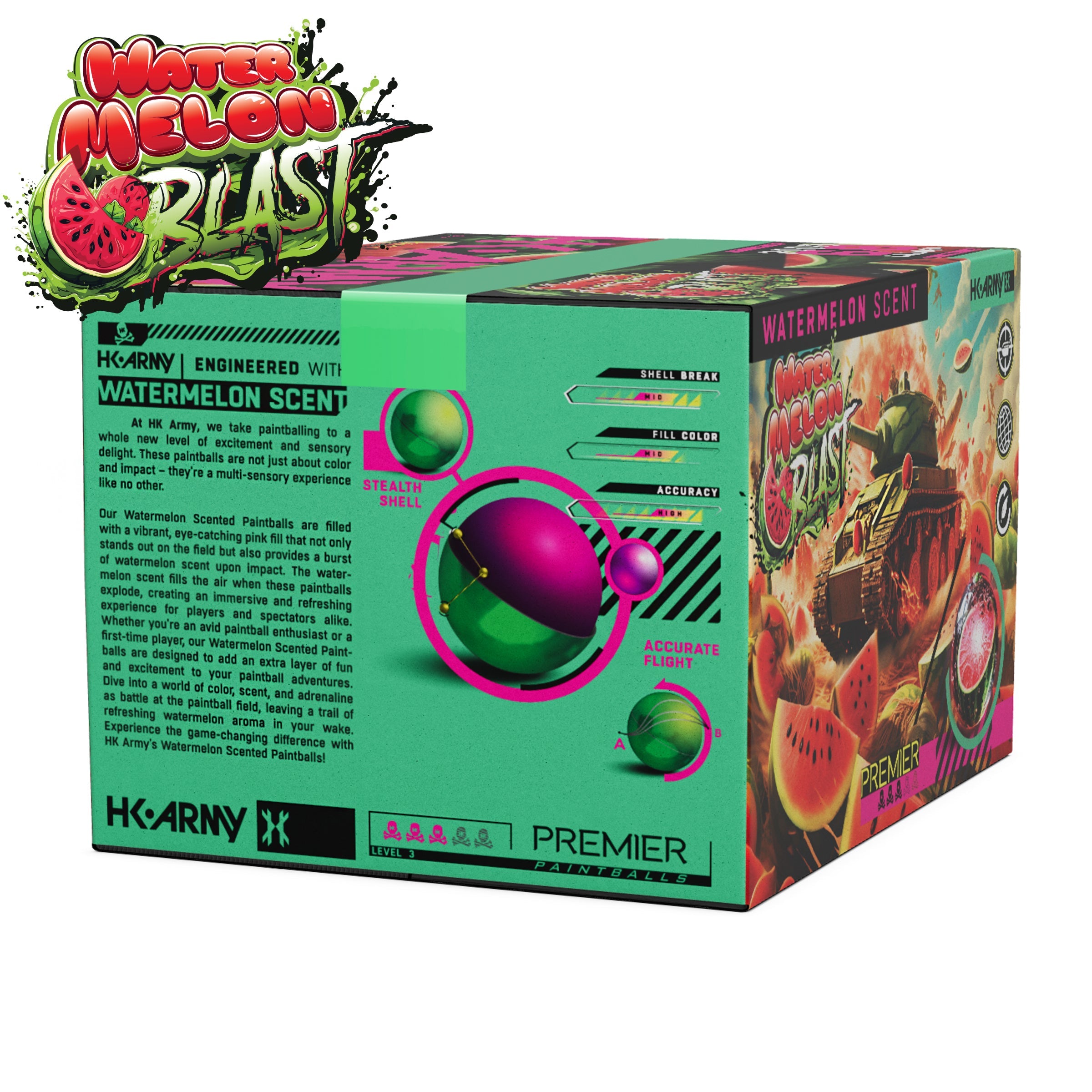 HK Army Watermelon Blast Scented Paintballs - Premier Pink Fill - Image 5