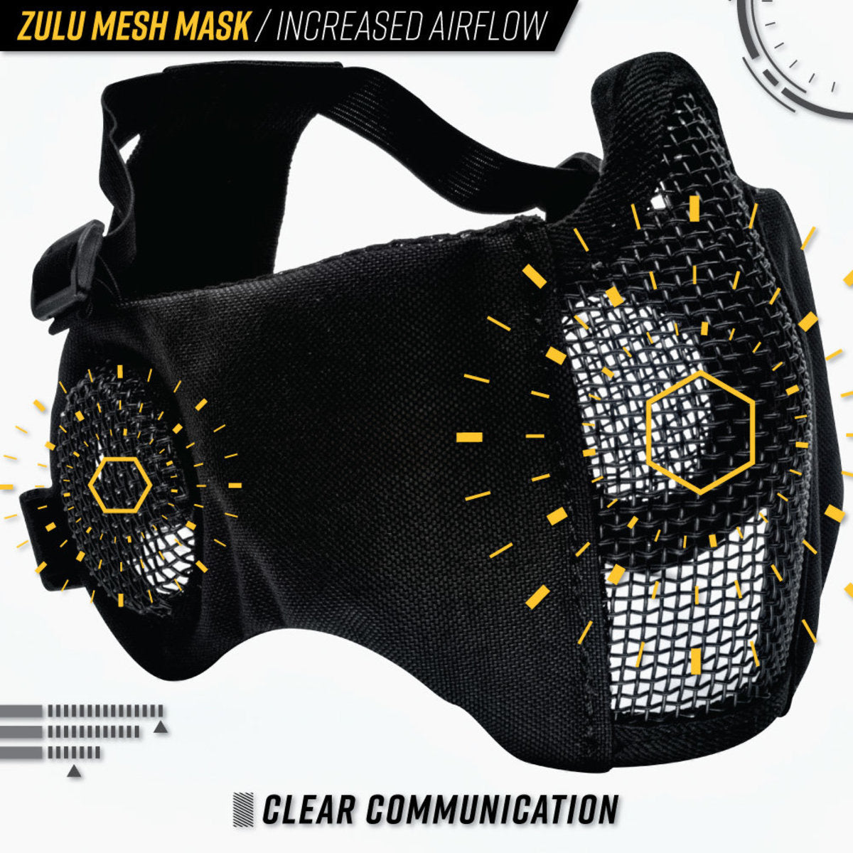 Valken Zulu Airsoft Mesh Mask - Image 4