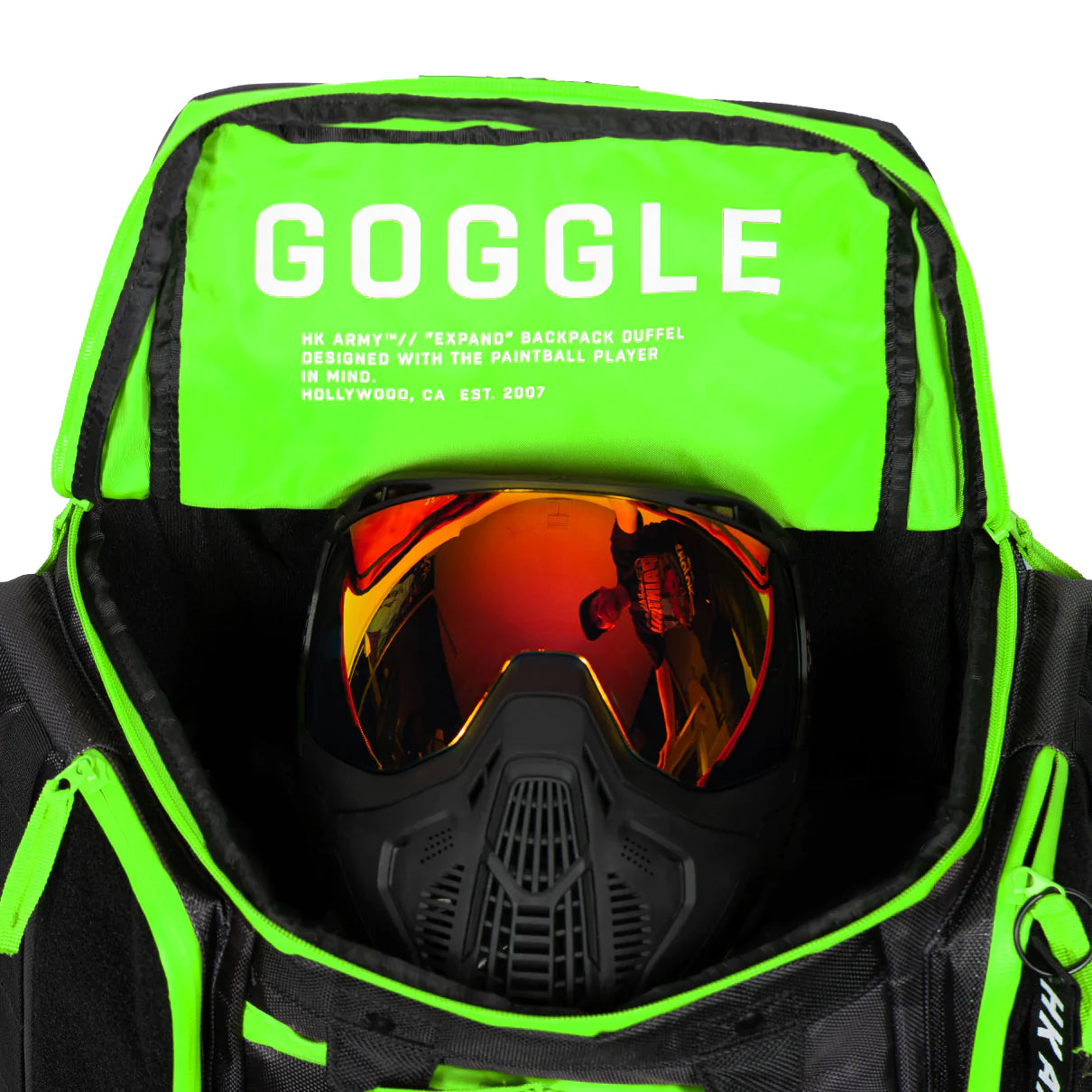 Expand 35L - Backpack - Shroud Black/Green | Paintball Gear Bag | Hk Army - Image 3