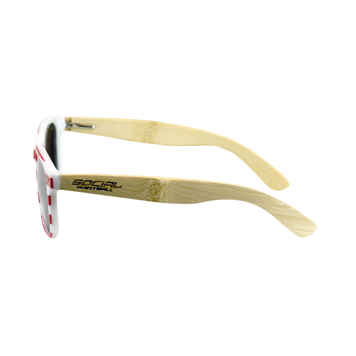 Bamboo Wood Sunglasses, American Flag