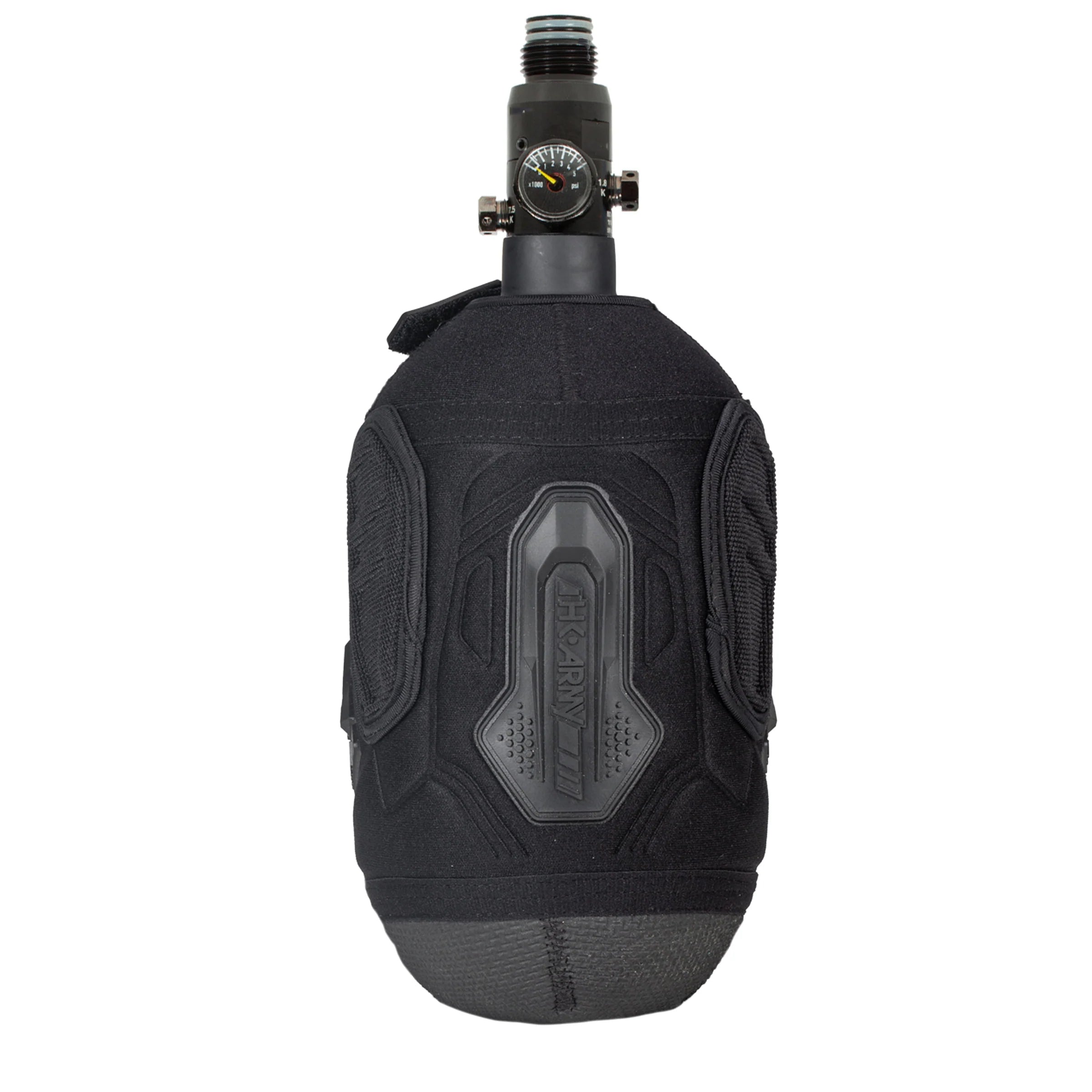 Paintball air tank cover / sleeve | hardline armored - Color: black - blackout - Image 6
