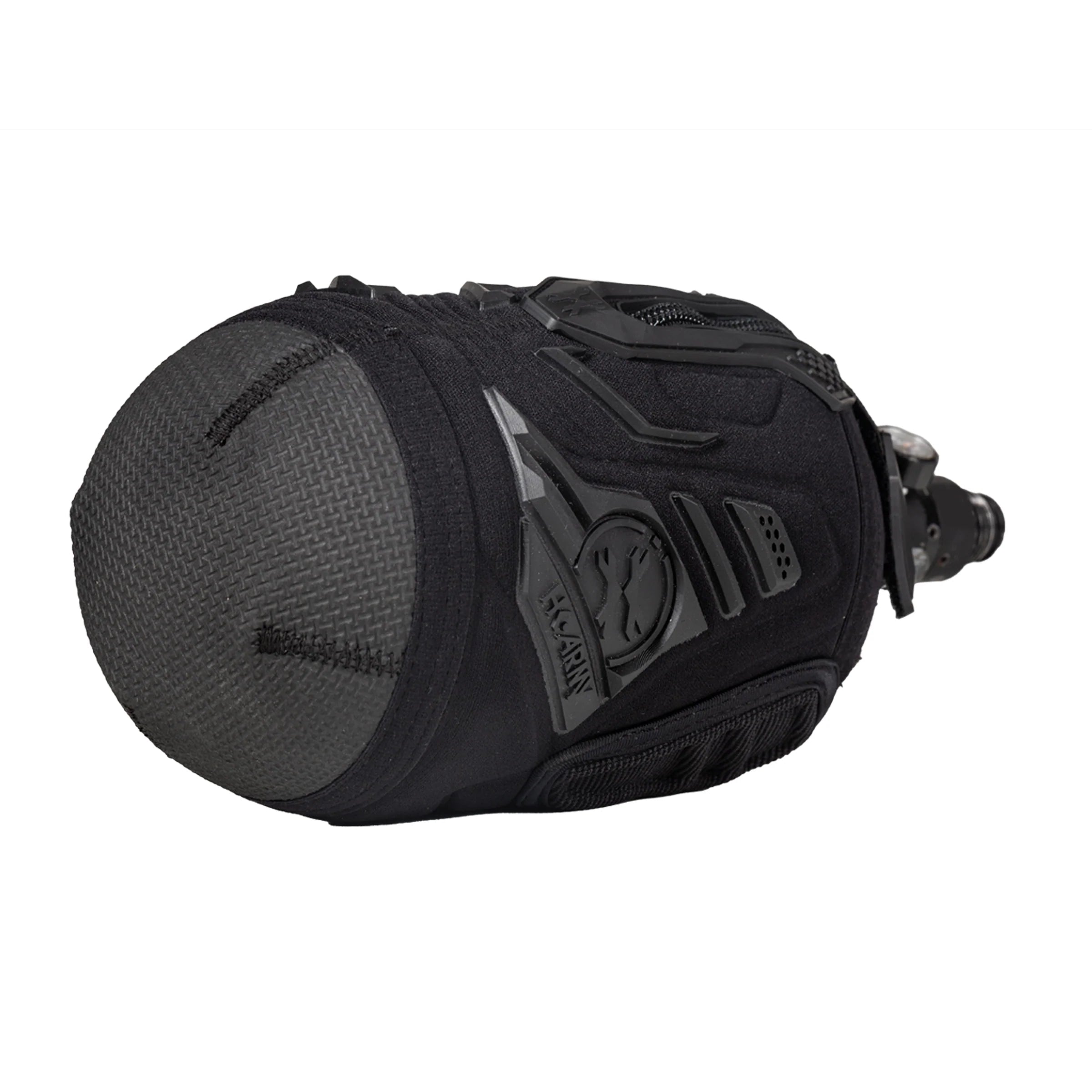 Paintball air tank cover / sleeve | hardline armored - Color: black - blackout - Image 2