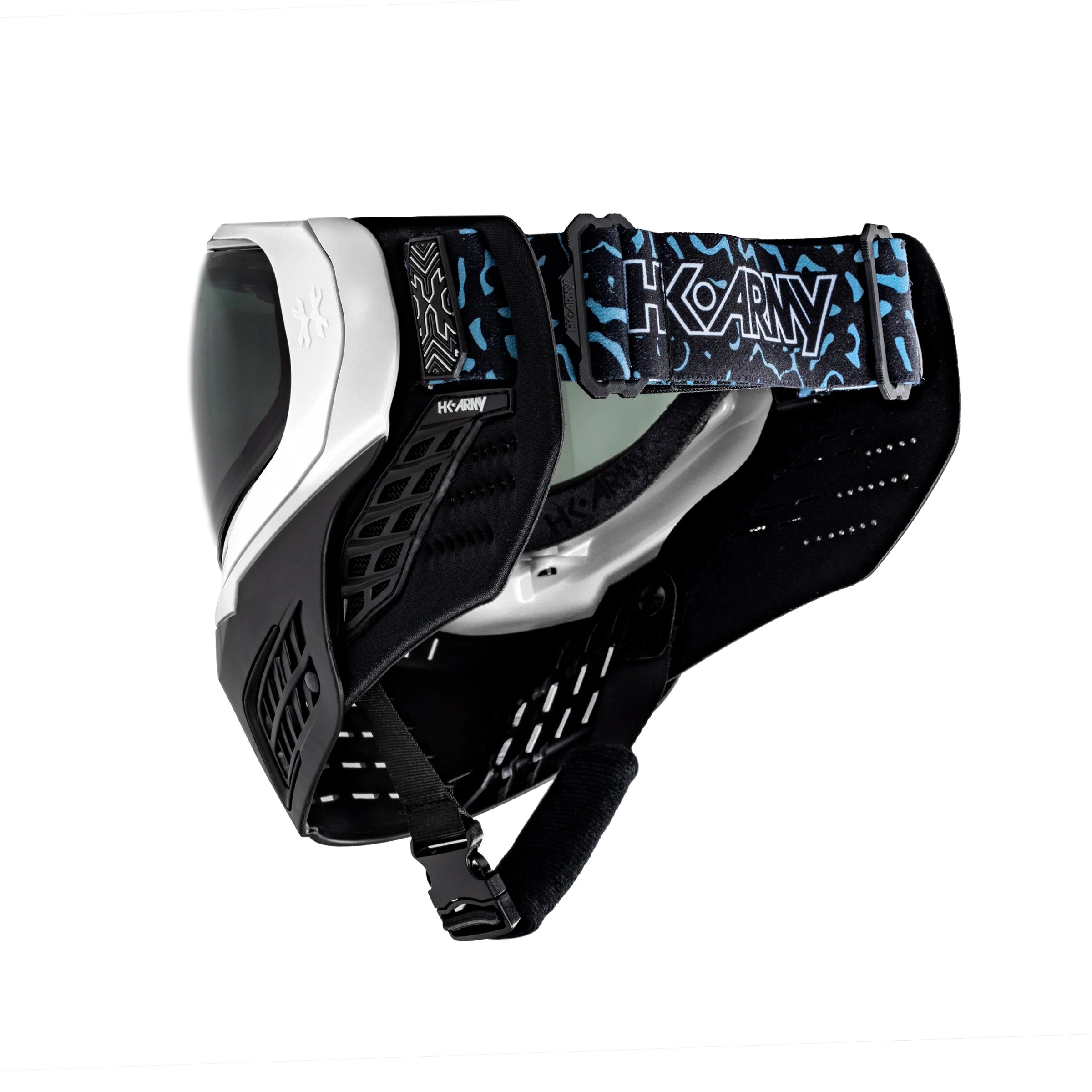KLR Goggle Blackout White (White/Black) | Paintball Goggle | Mask | Hk Army - Image 4