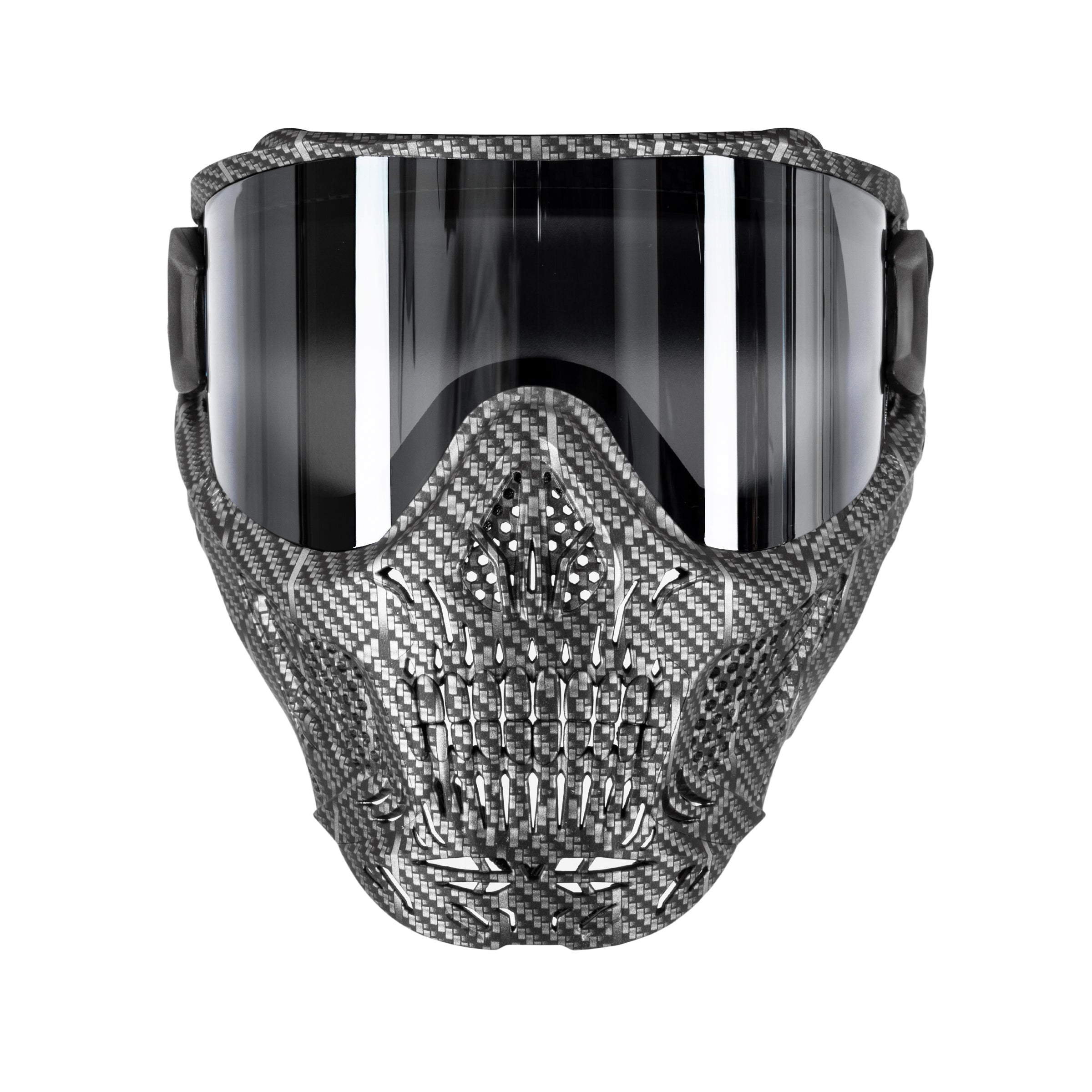 HSTL Skull Goggle "Machine Silver" W/ Chrome Lens | Paintball Goggle | Mask | Hk Army - Image 3