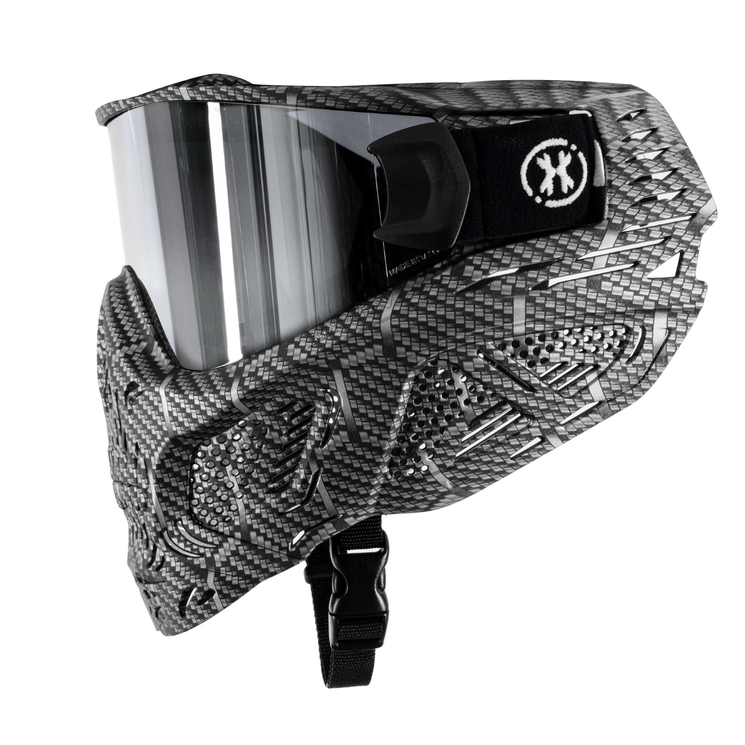 HSTL Skull Goggle "Machine Silver" W/ Chrome Lens | Paintball Goggle | Mask | Hk Army - Image 2