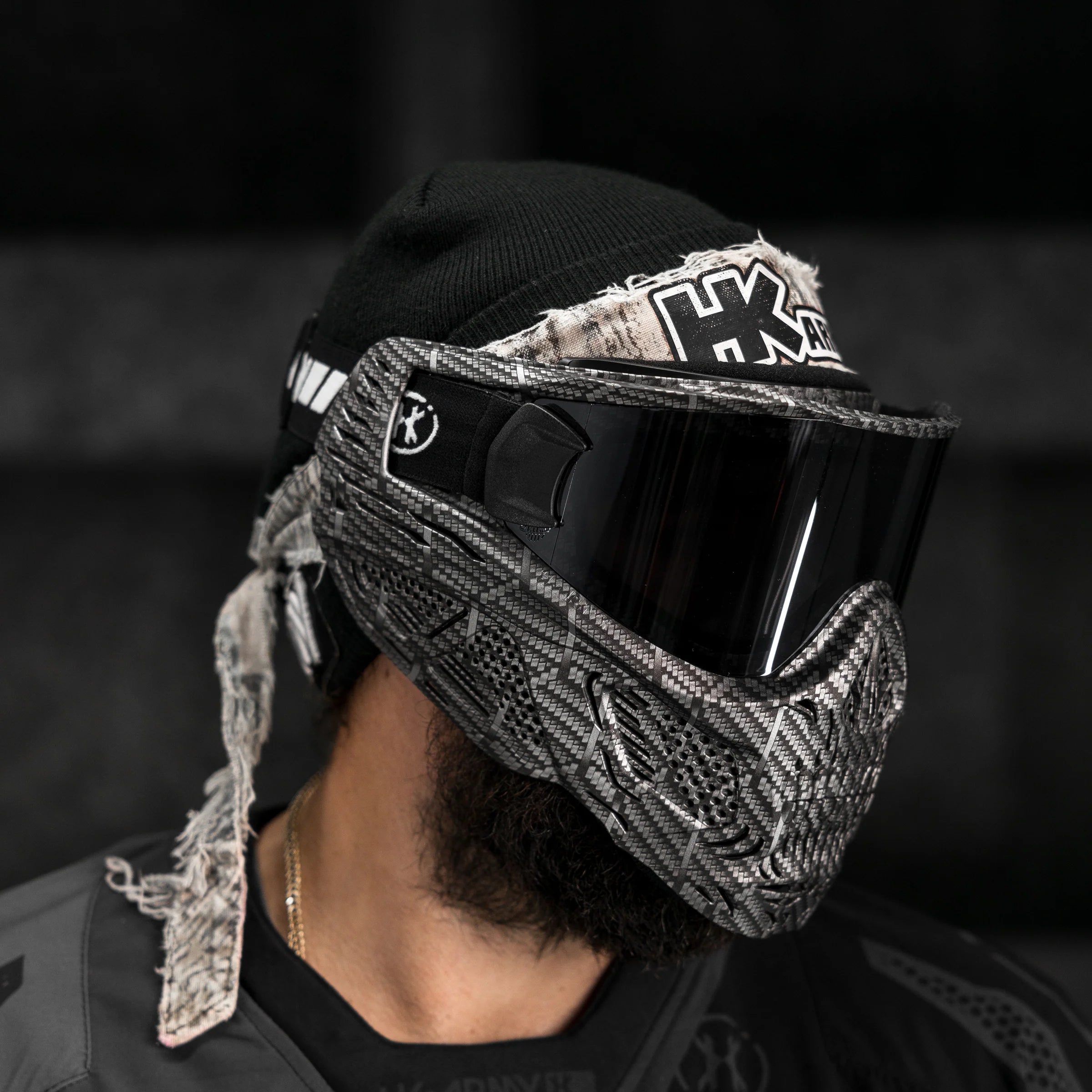 HSTL Skull Goggle "Machine Silver" W/ Chrome Lens | Paintball Goggle | Mask | Hk Army - Image 6