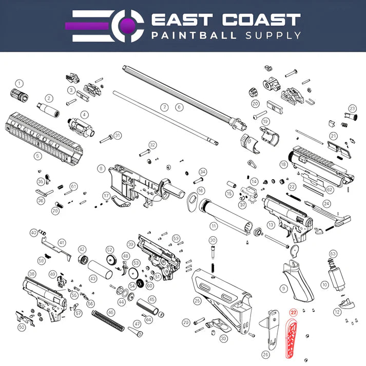 Pistol Parts - Valken VT92-Magazine Gas Valve