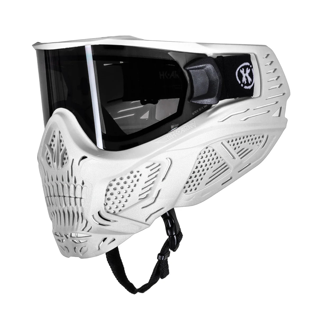 HSTL Skull Goggle "Ghost" - White w/ Smoke Lens - Image 4