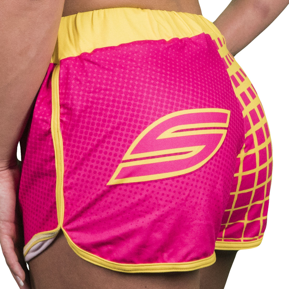 Women Shorts, Pink Lemonade - Image 3