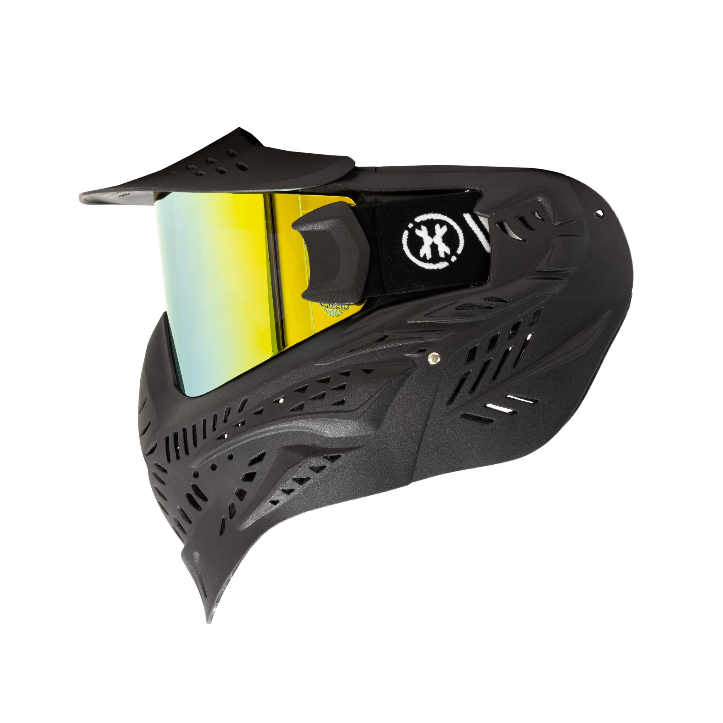 HSTL Goggle | Color: Black W/ Gold Thermal Lens | Paintball & Airsoft Goggle - Image 3