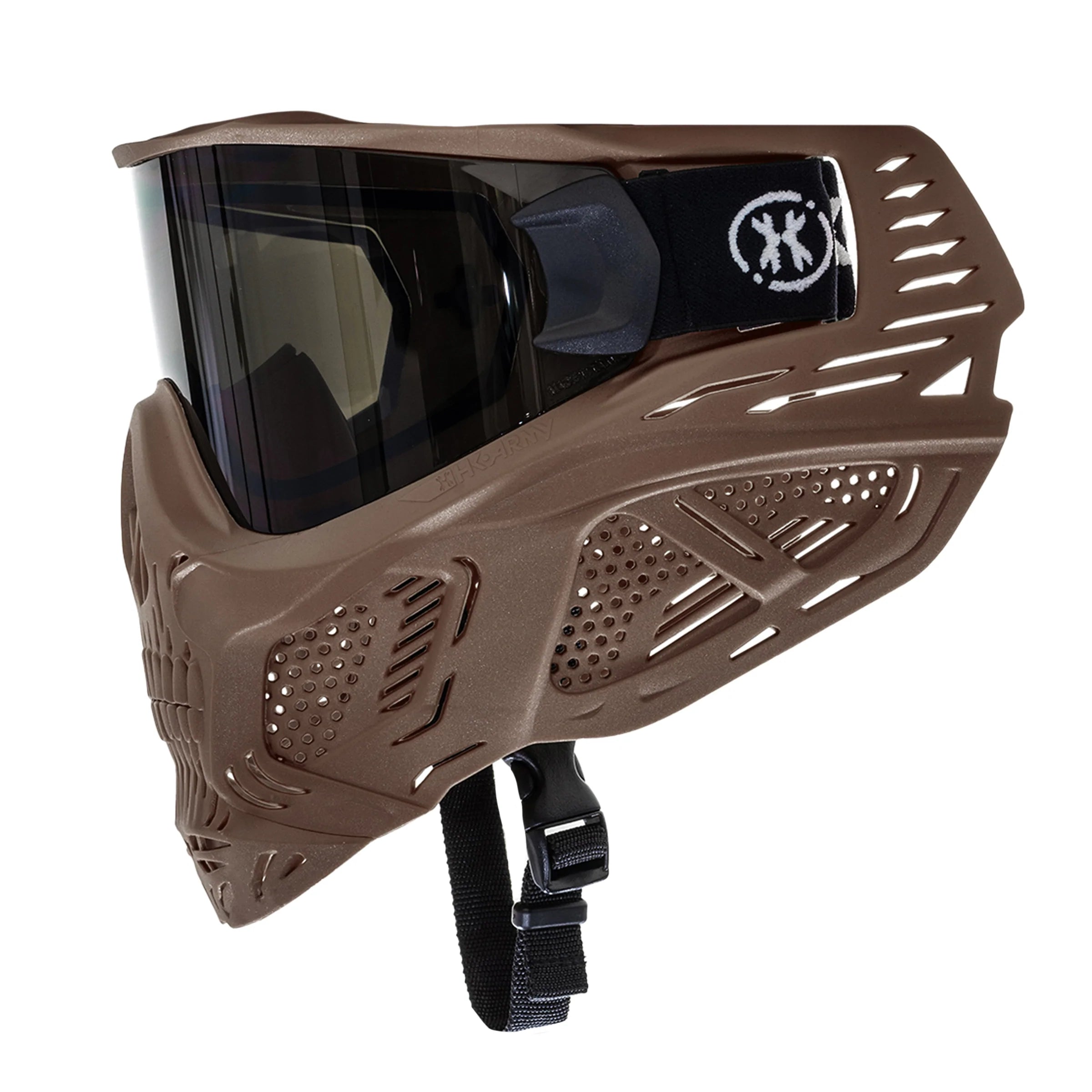 Hstl Skull Goggle "Grave Digger" - Tan W/ Smoke Lens | Paintball Goggle | Mask | Hk Army - Image 3