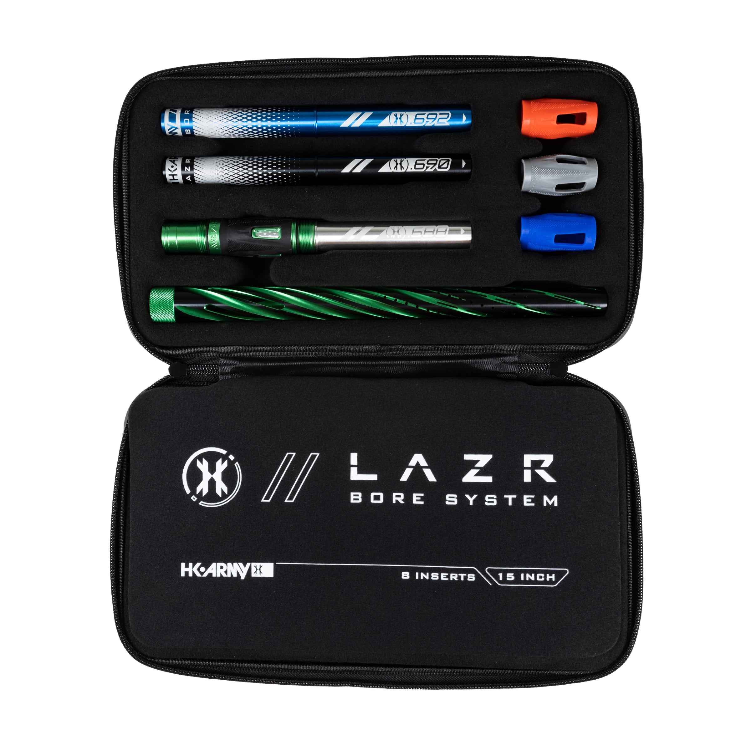 LAZR Elite Orbit Barrel Kit - 15' Dust Green/Colored Inserts - Cocker Threads - Image 3
