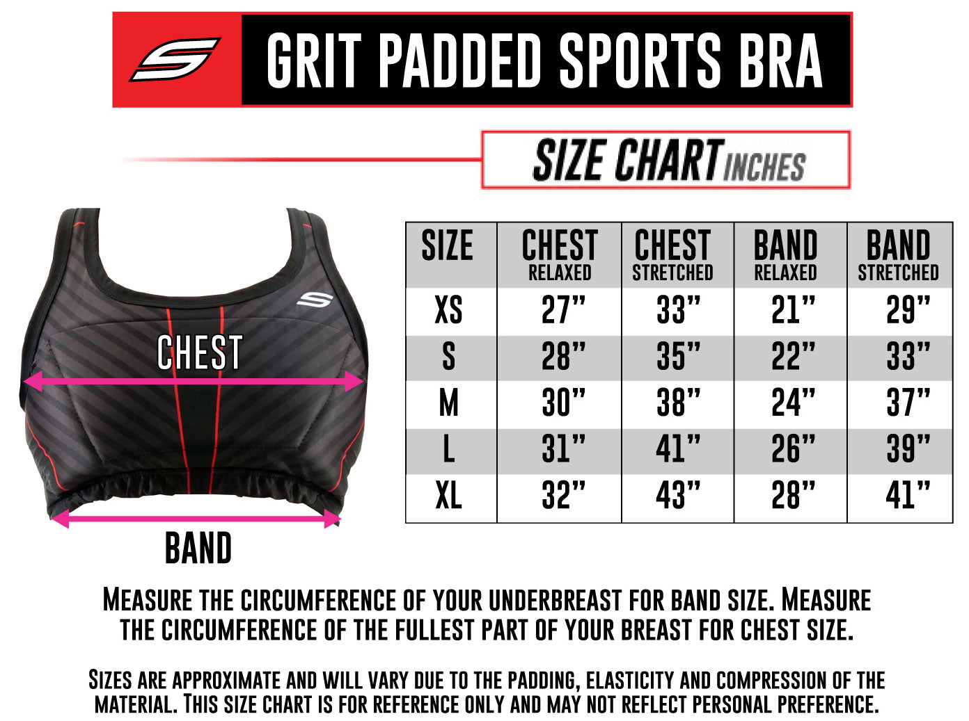 Grit Women's Racerback Padded Sports Bra, Stealth Black - Image 2