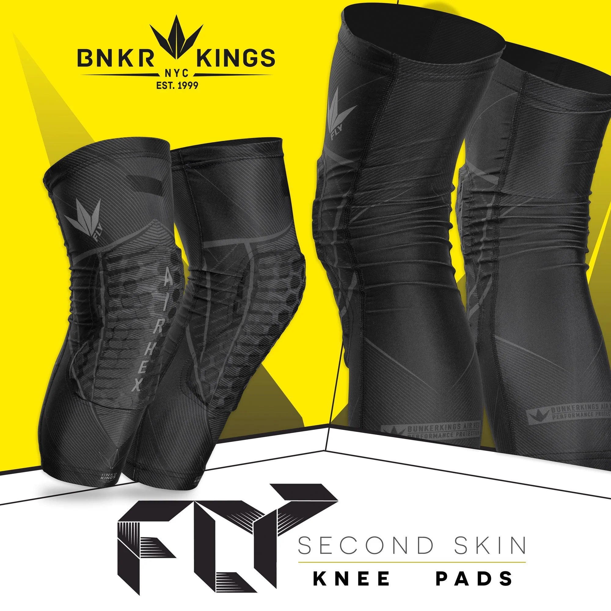 Bunkerkings Fly Compression Paintball Knee Pads - Image 4