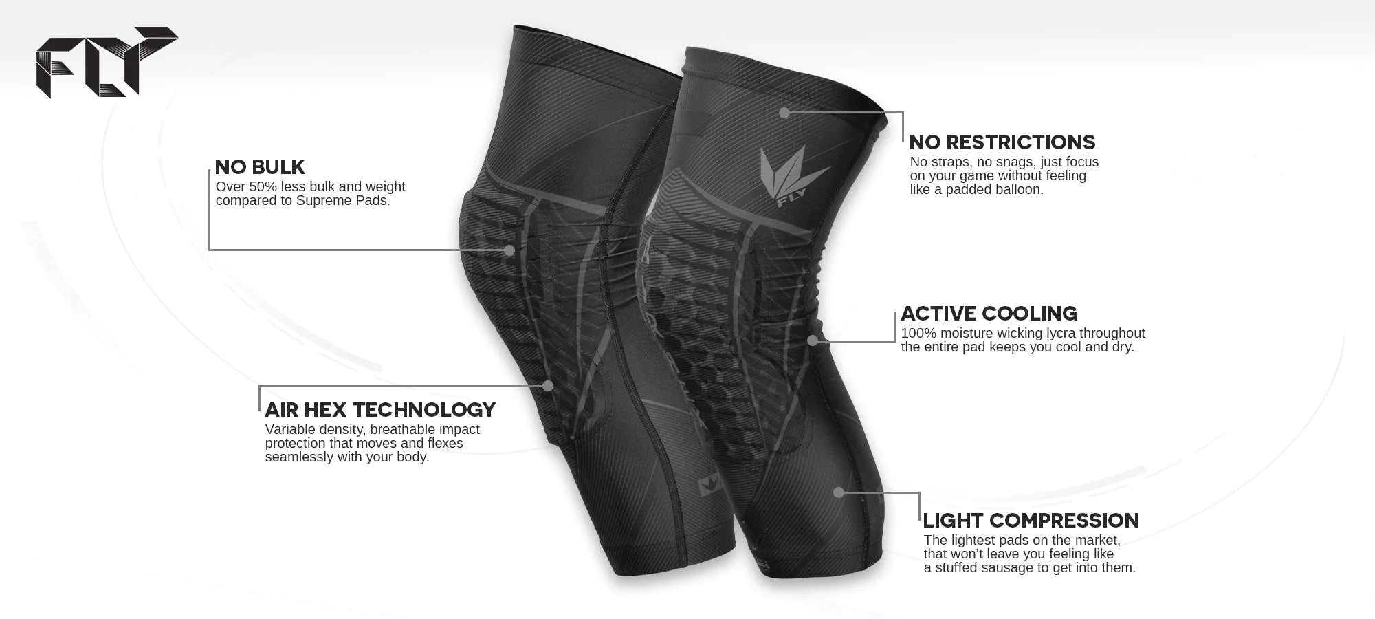 Bunkerkings Fly Compression Paintball Knee Pads - Image 6