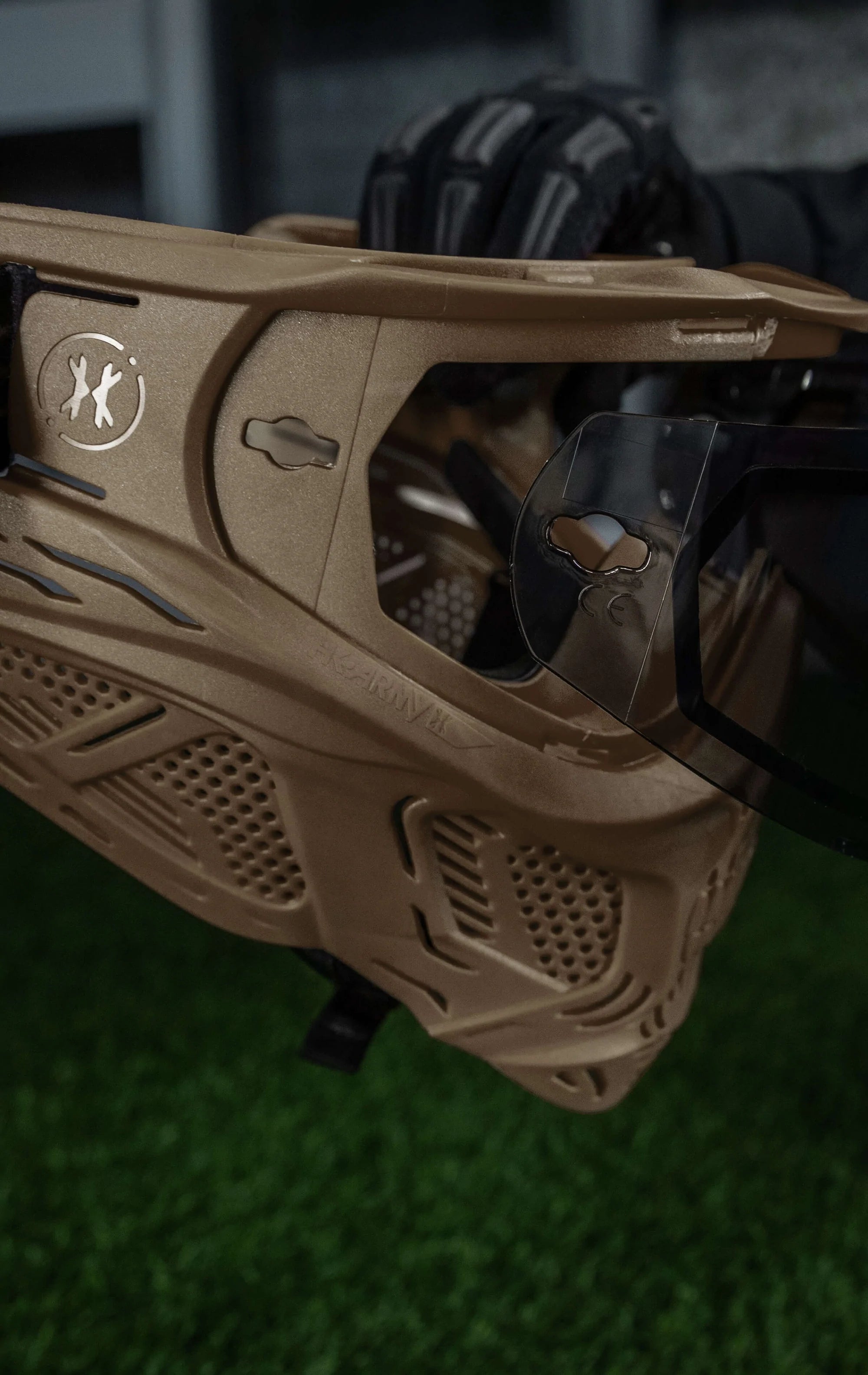 Hstl Skull Goggle "Grave Digger" - Tan W/ Smoke Lens | Paintball Goggle | Mask | Hk Army - Image 12
