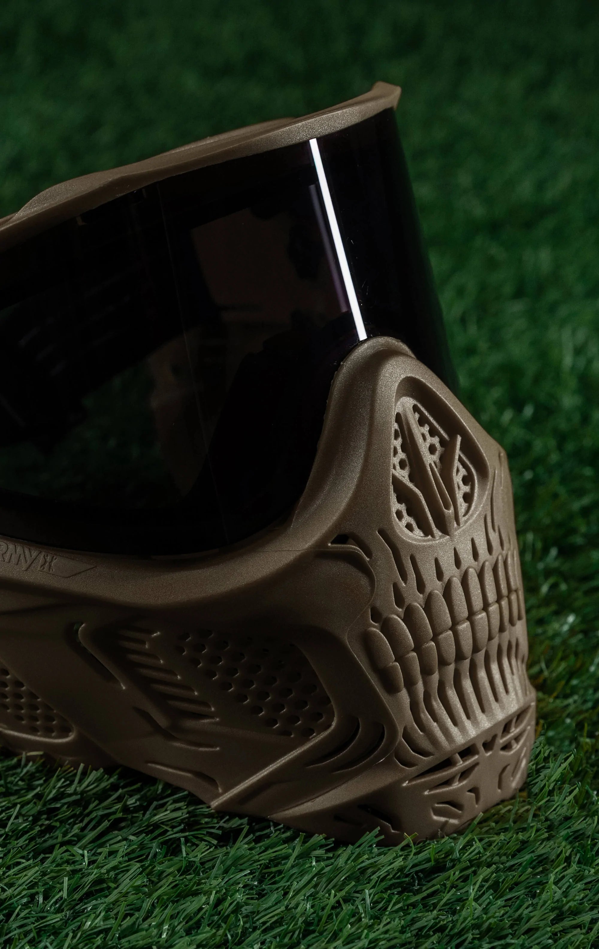 Hstl Skull Goggle "Grave Digger" - Tan W/ Smoke Lens | Paintball Goggle | Mask | Hk Army - Image 10