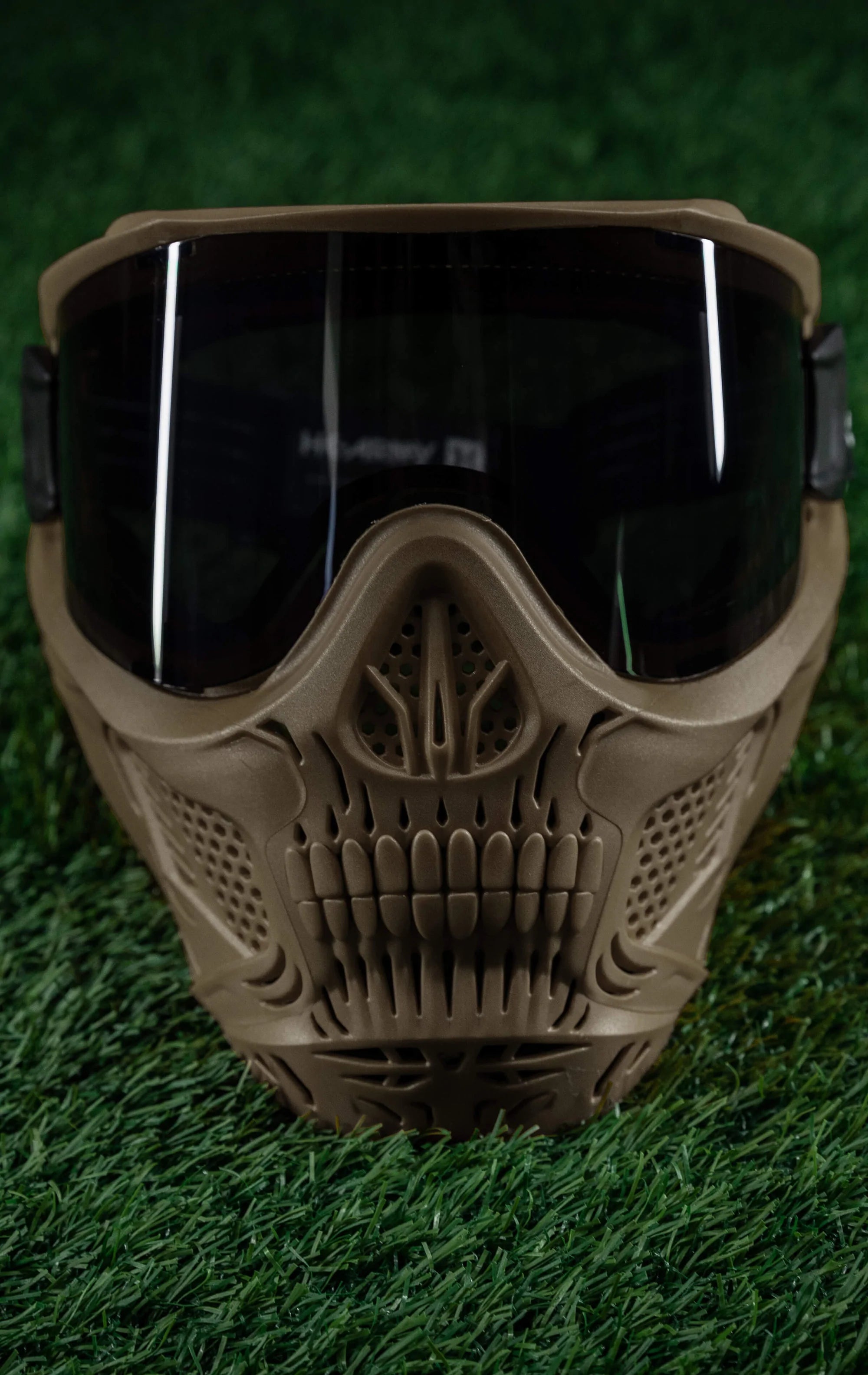 Hstl Skull Goggle "Grave Digger" - Tan W/ Smoke Lens | Paintball Goggle | Mask | Hk Army - Image 9