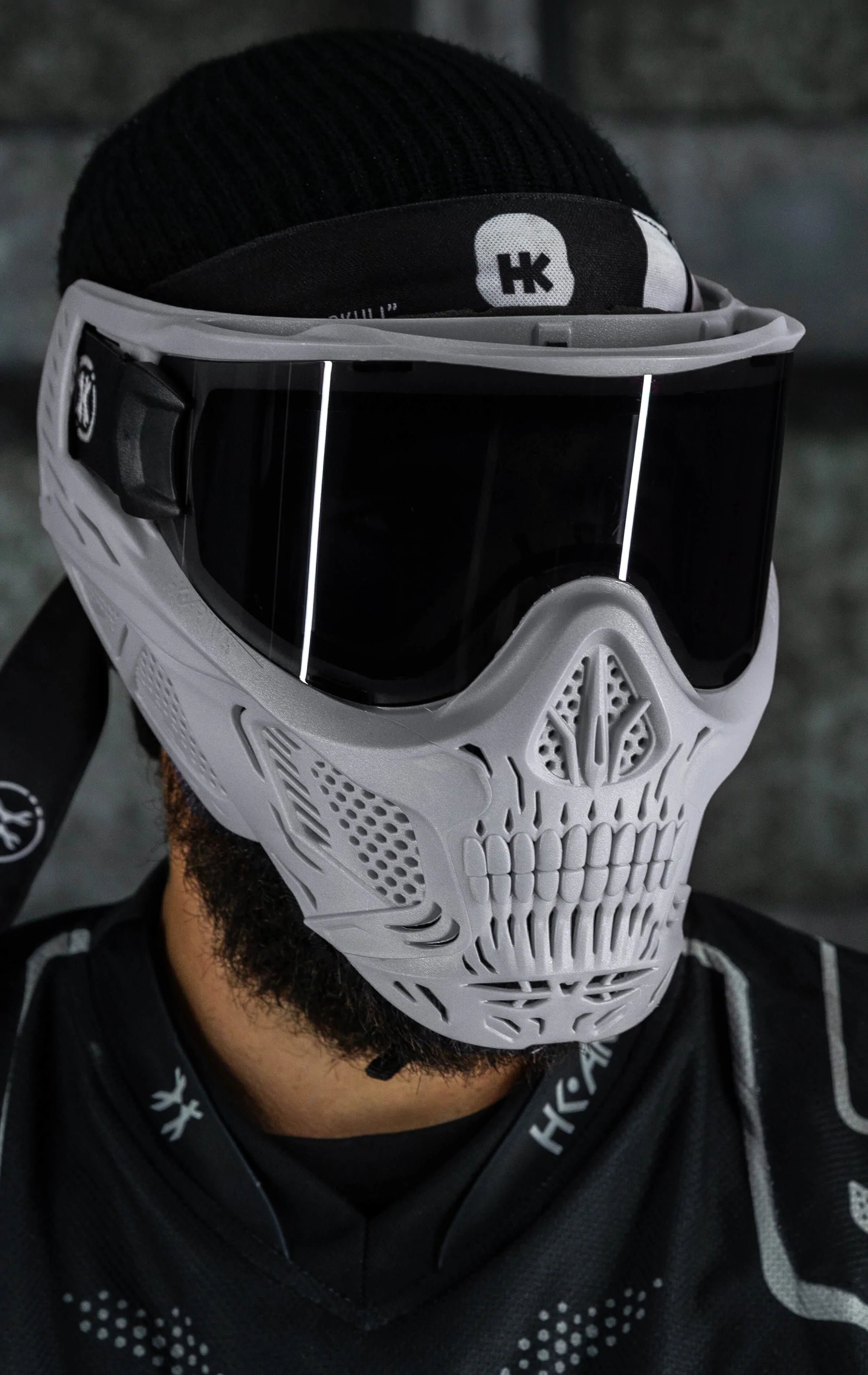 Hstl Skull Goggle "Tombstone" - Grey W/ Smoke Lens | Paintball Goggle | Mask | Hk Army - Image 7