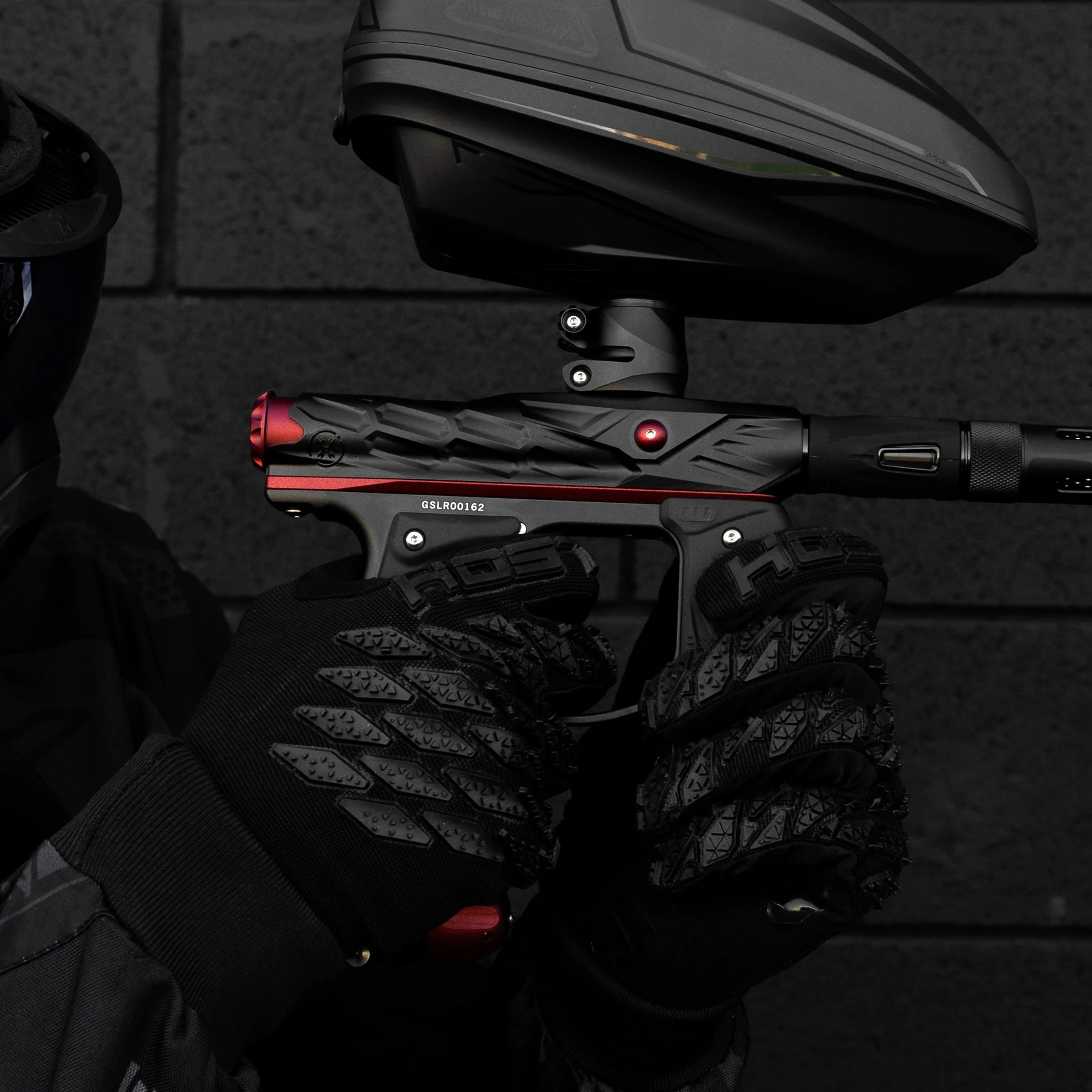 HK Army Hive Mini GS With Lazr-Barrel | Black/Red | Paintball Electronic Marker - Image 4