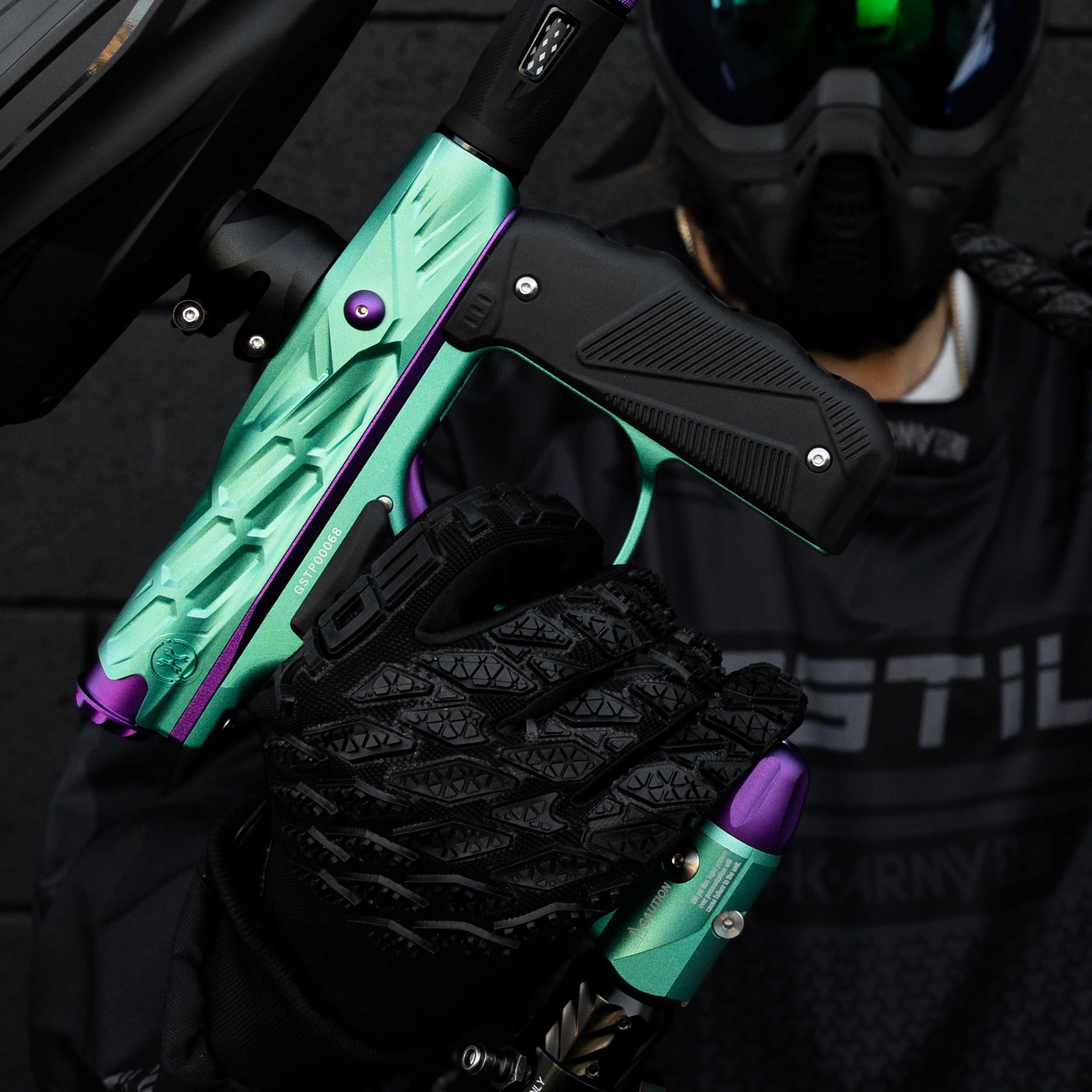 HK Army Hive Mini GS with Lazr-Barrel | Teal/Purple | Paintball Electronic Marker - Image 7