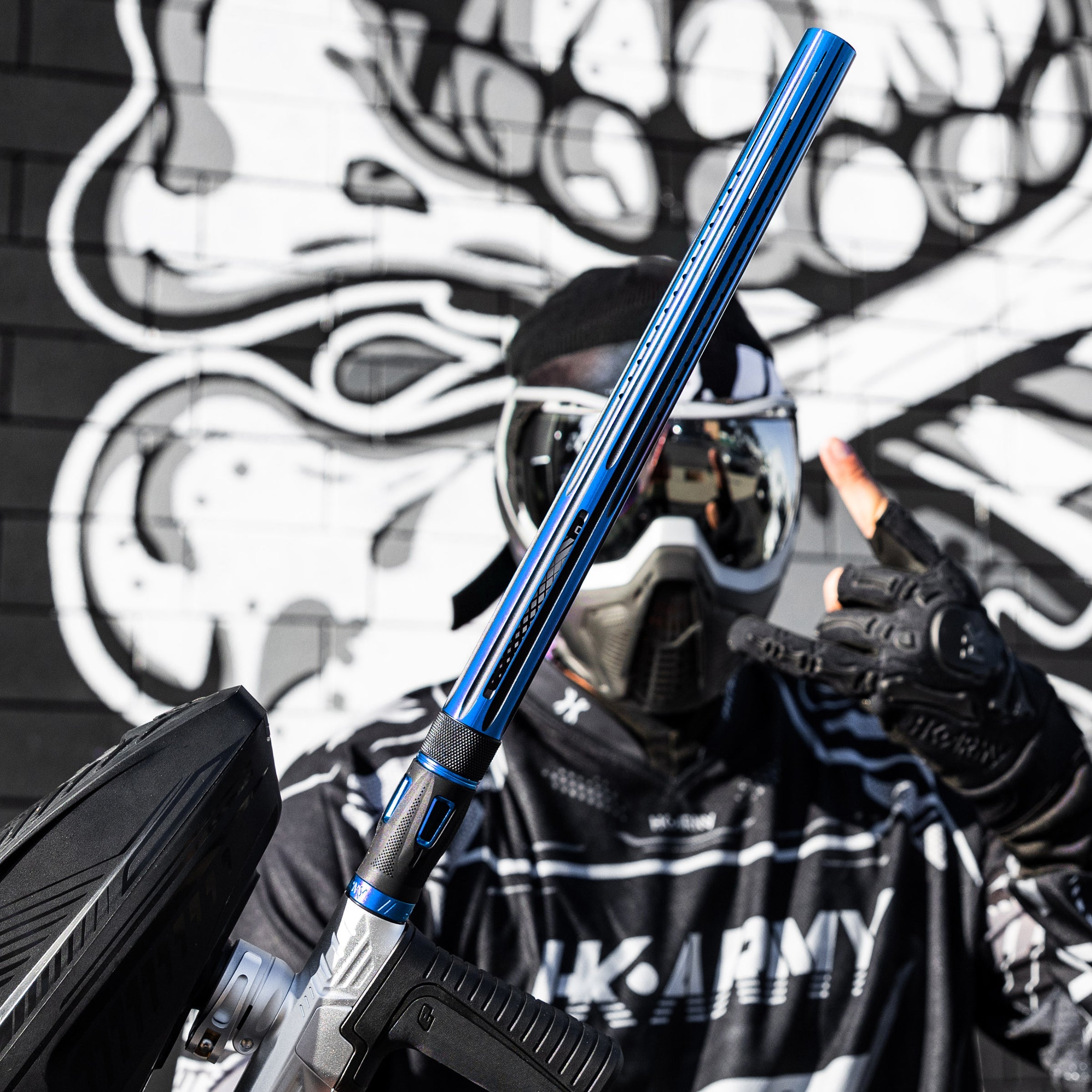 LAZR Elite Nova Barrel Kit - 15' Blue/Black - Colored Inserts - Cocker Threads - Image 2