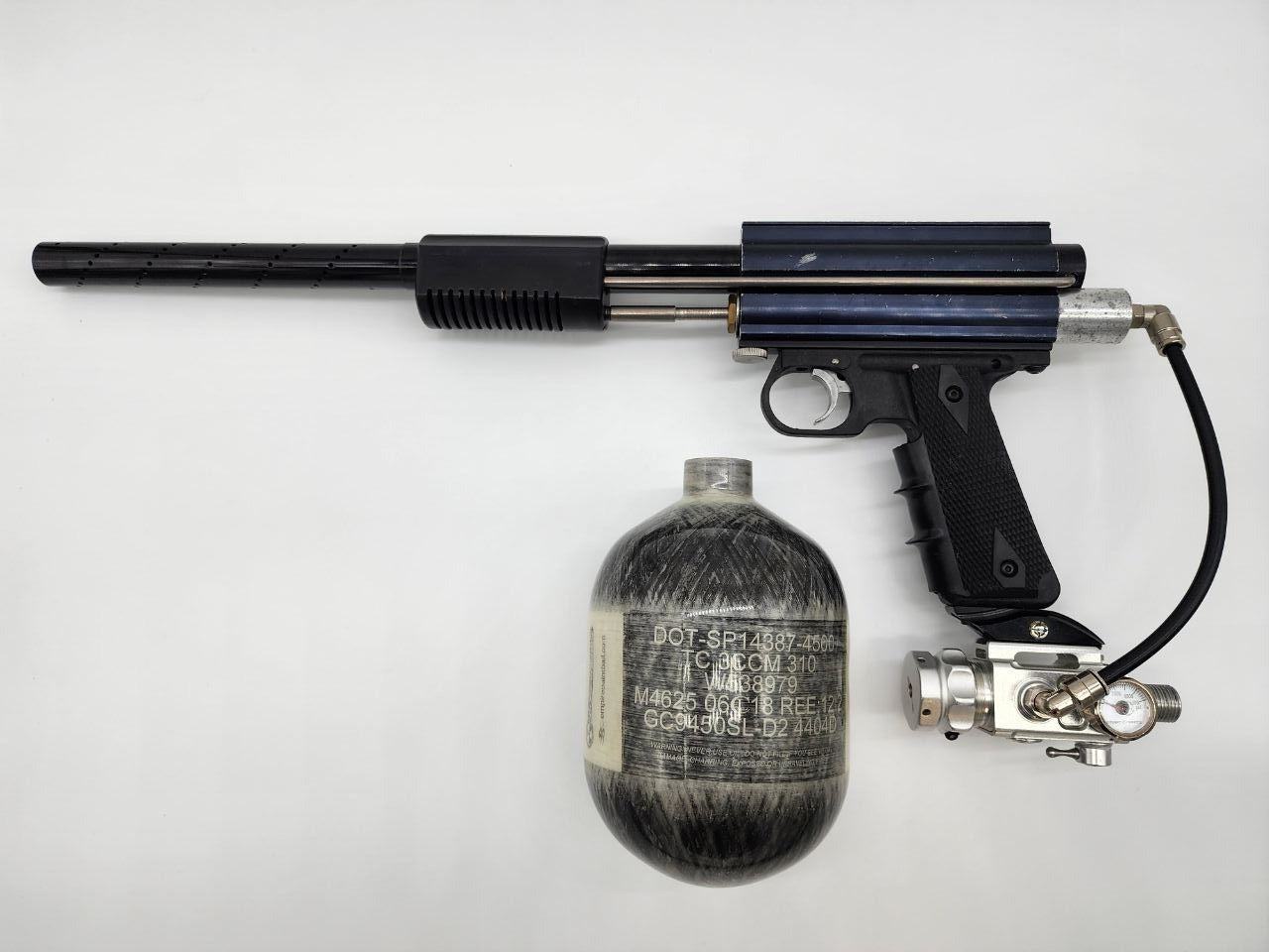 Sterling pump paintball Marker + Carbon Fiber Air Tank | .68 Cal | Verified & Tested | Pre-Owned - Image 2