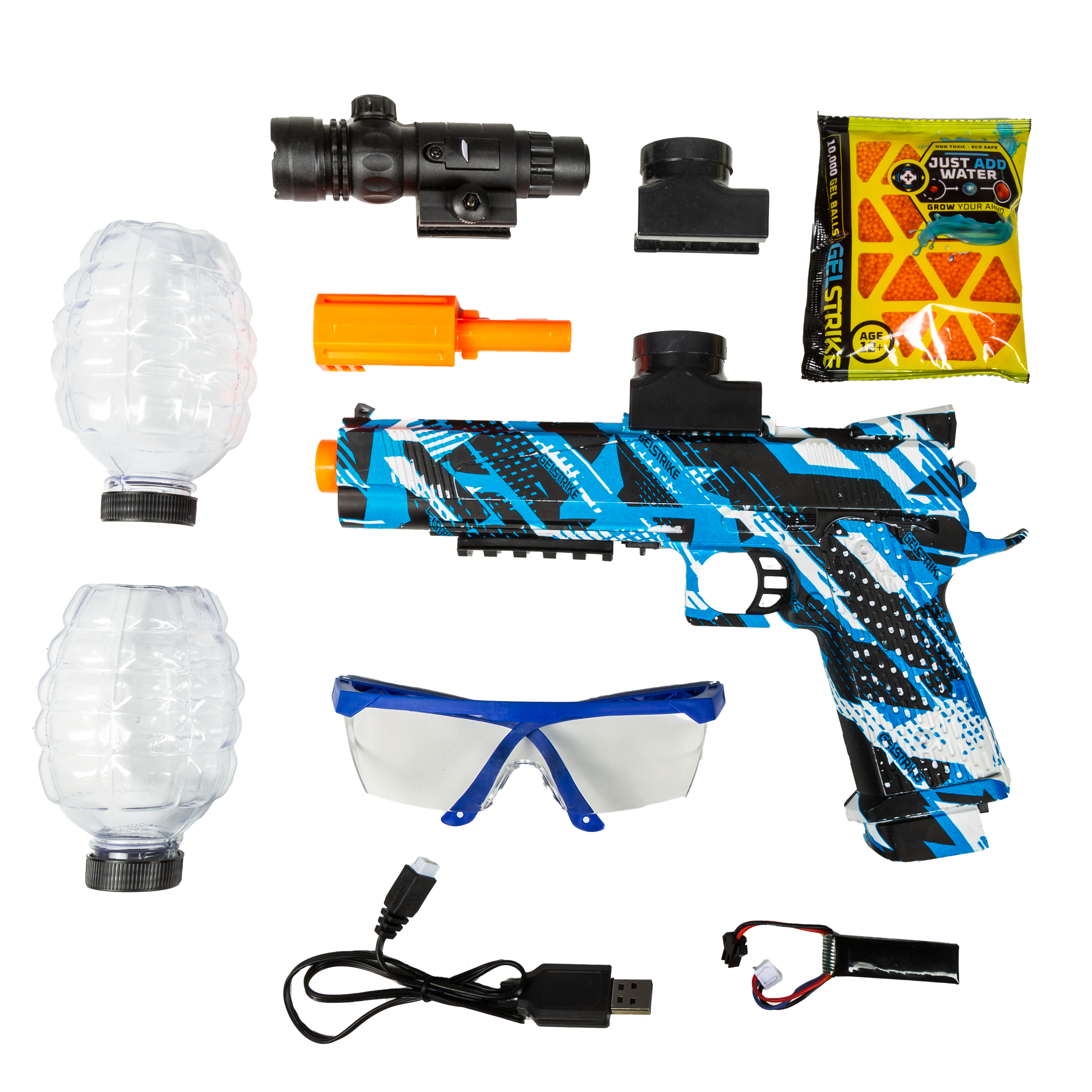 Storm Pistol - Rapid Blaster - GelStrike - Blue - Image 4