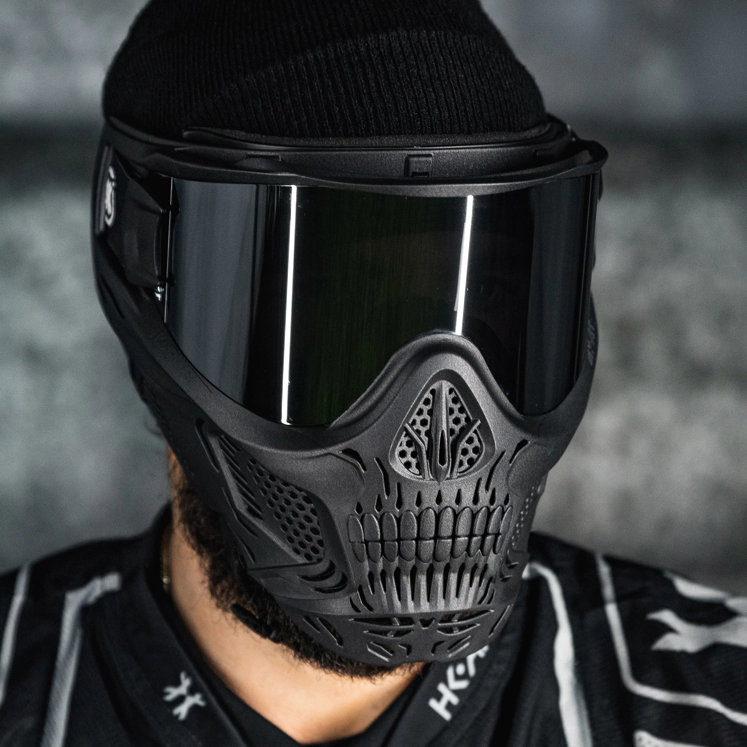 Hstl Skull Goggle "Punisher" - Black W/ Smoke Lens - Image 4