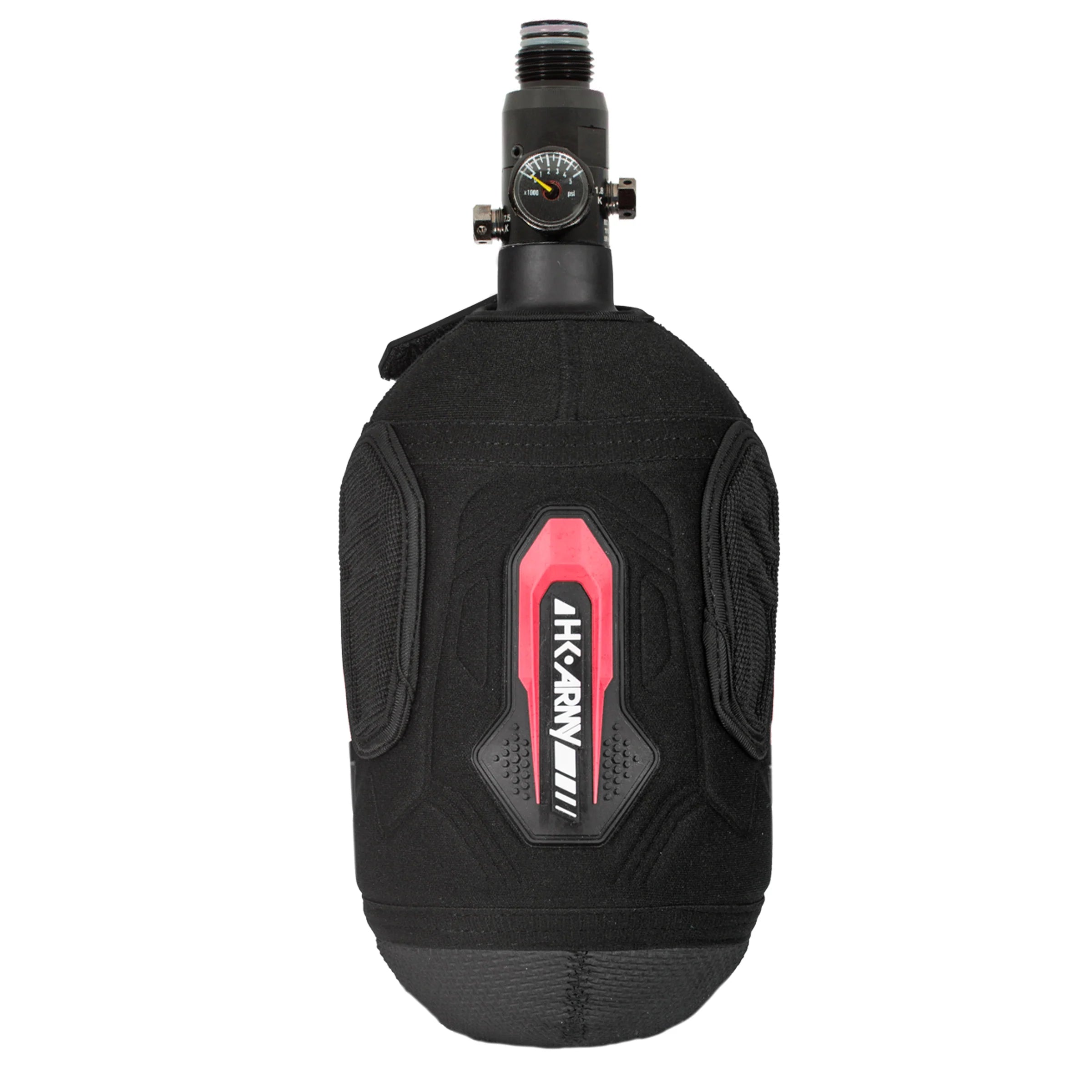 Paintball air tank cover / sleeve | hardline armored - Color: red/black fire - Image 5